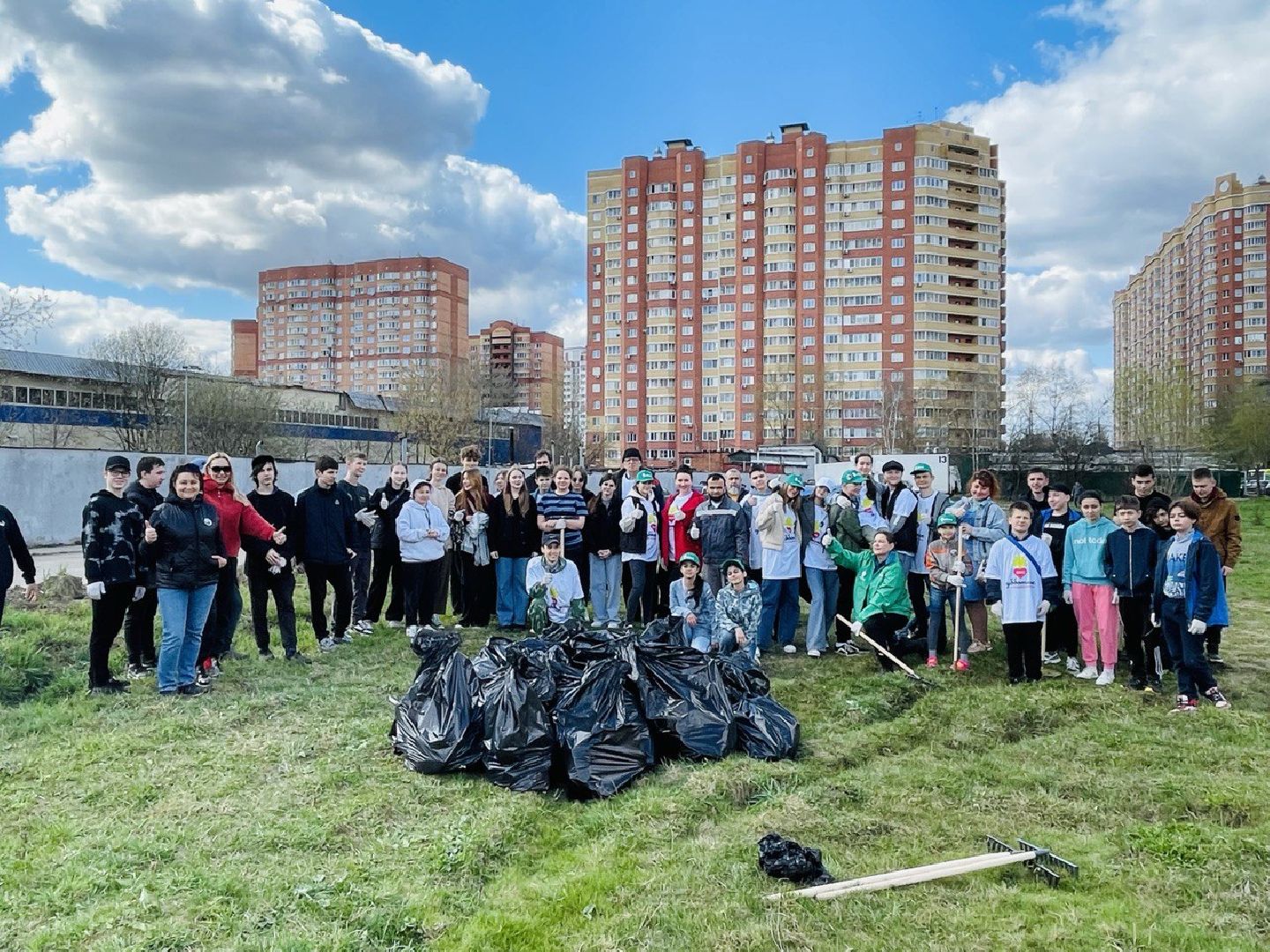 Химки, Подрезково, субботник, благоустройство, уборка