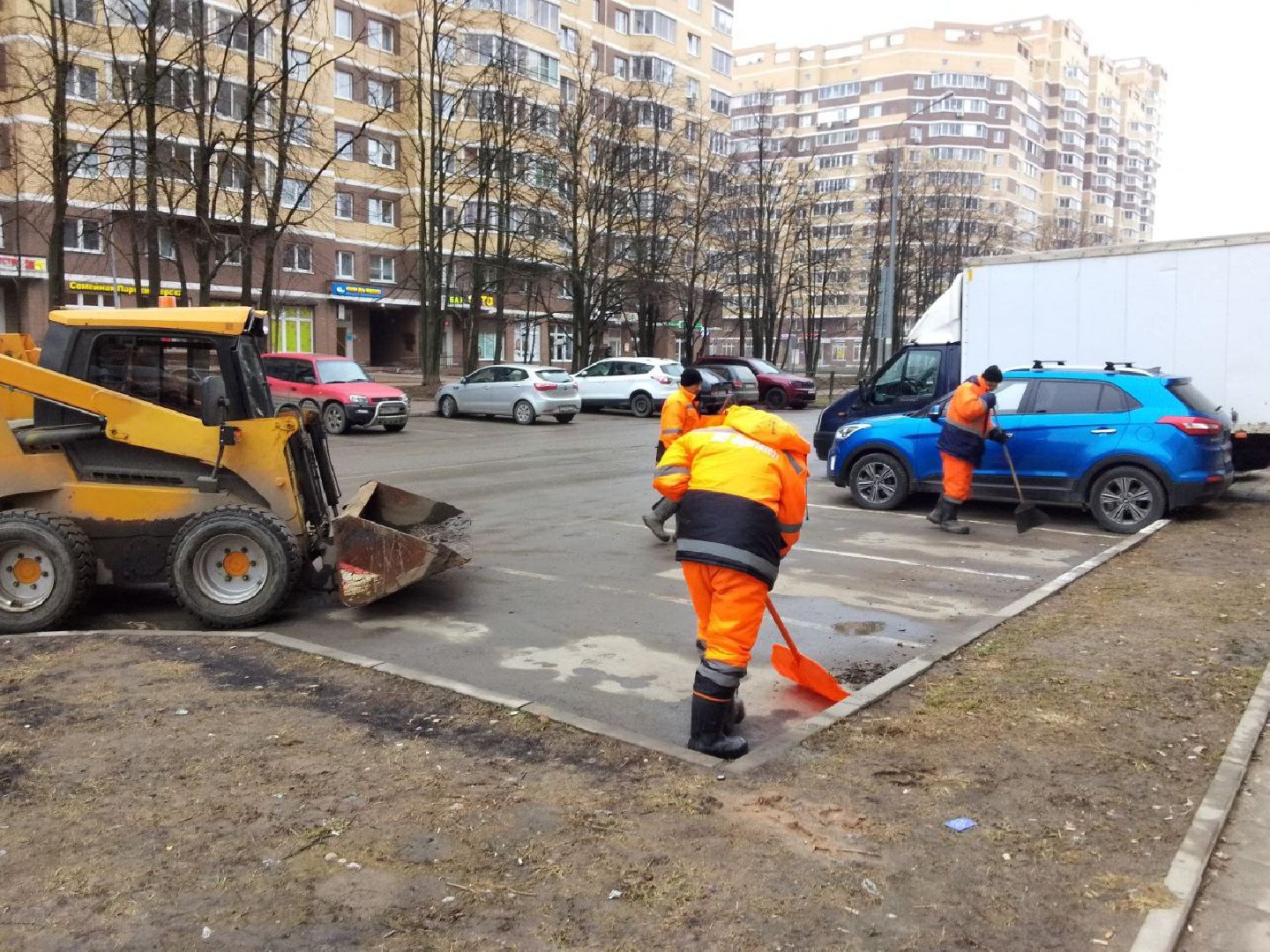 пушкино, коммунальные службы, уборка города, весенний период,дороги, остановки,общественные территории,