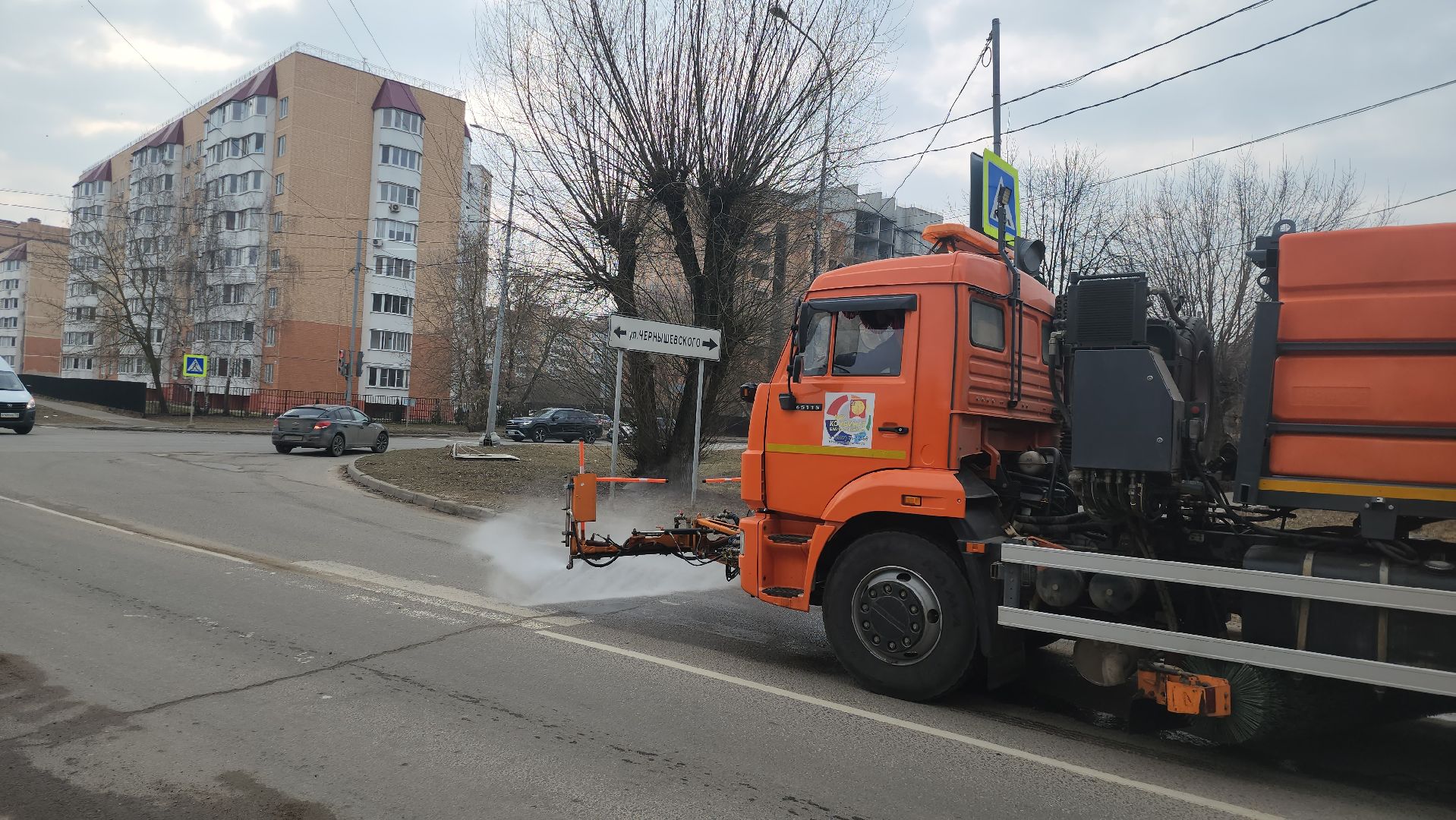 серпухов, подмосковье, уборка улиц,