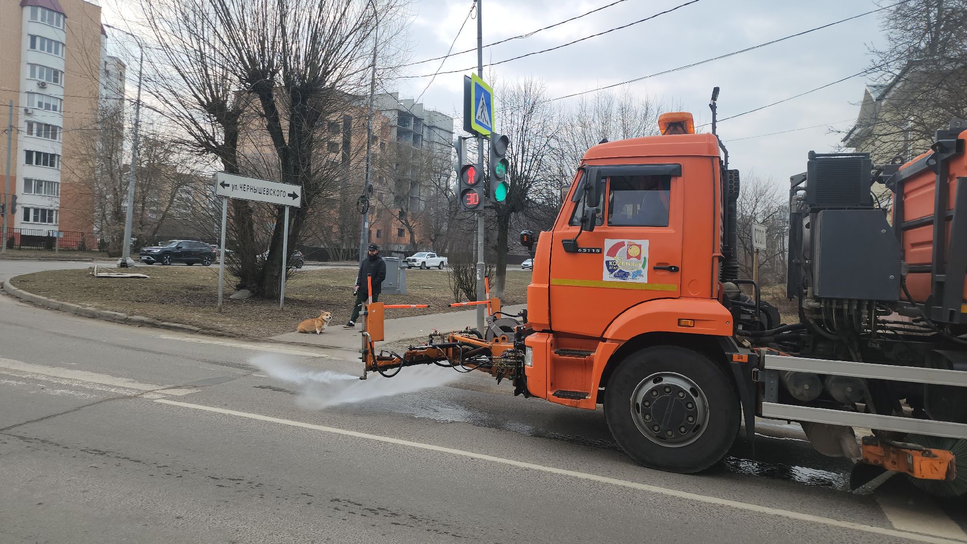 серпухов, подмосковье, уборка улиц,