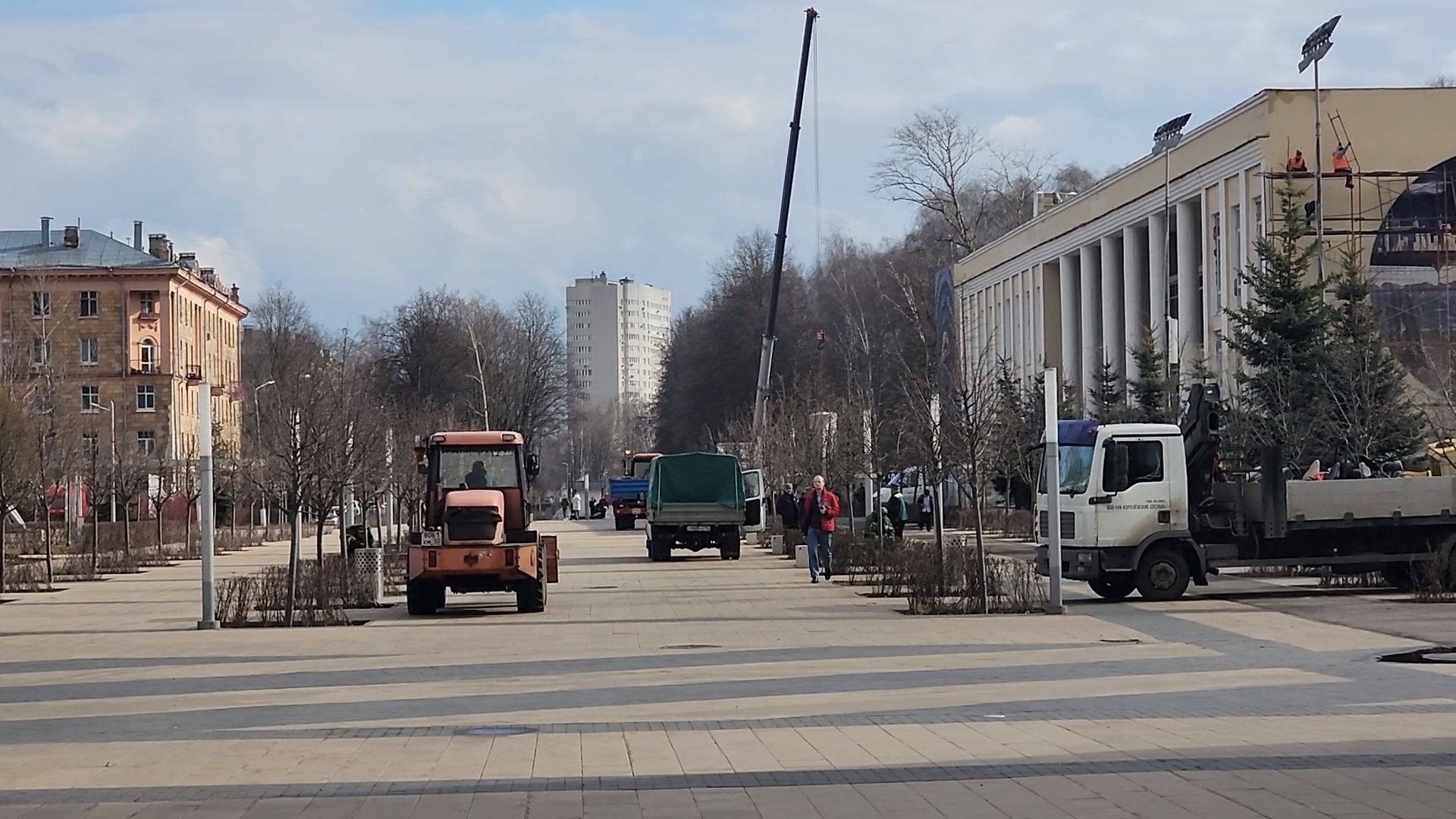 королёв, уборка, улица,