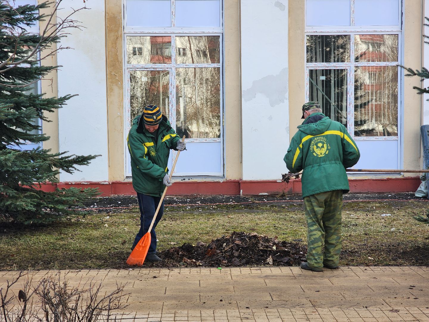 королёв, уборка, улица,