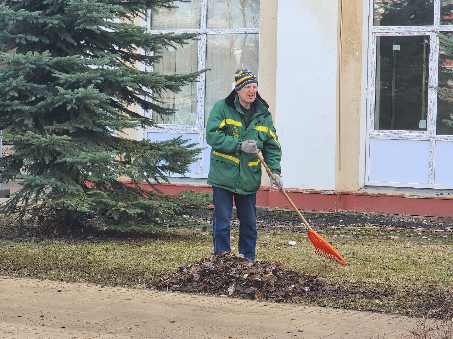 королёв, уборка, улица,