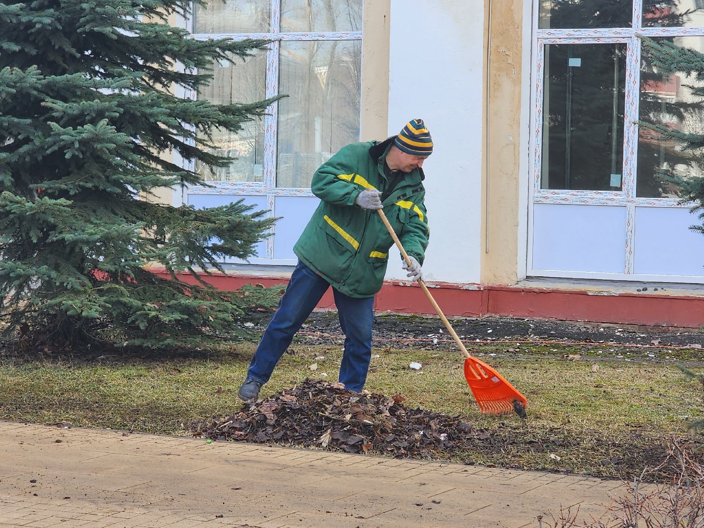 королёв, уборка, улица,
