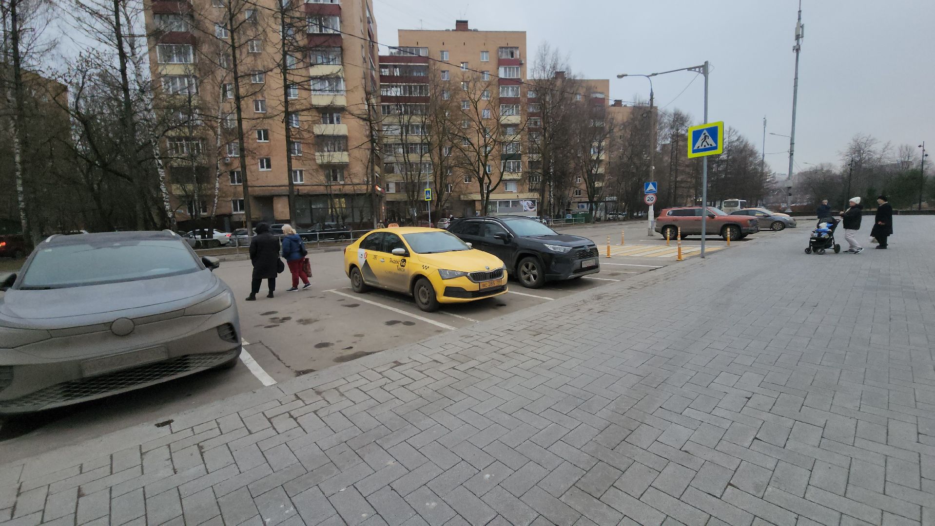 долгопрудный, платные парковки, парковки для инвалидов, центральный парк, дорожная разметка,