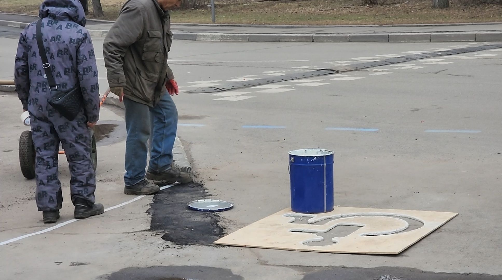 долгопрудный, платные парковки, парковки для инвалидов, центральный парк, дорожная разметка,