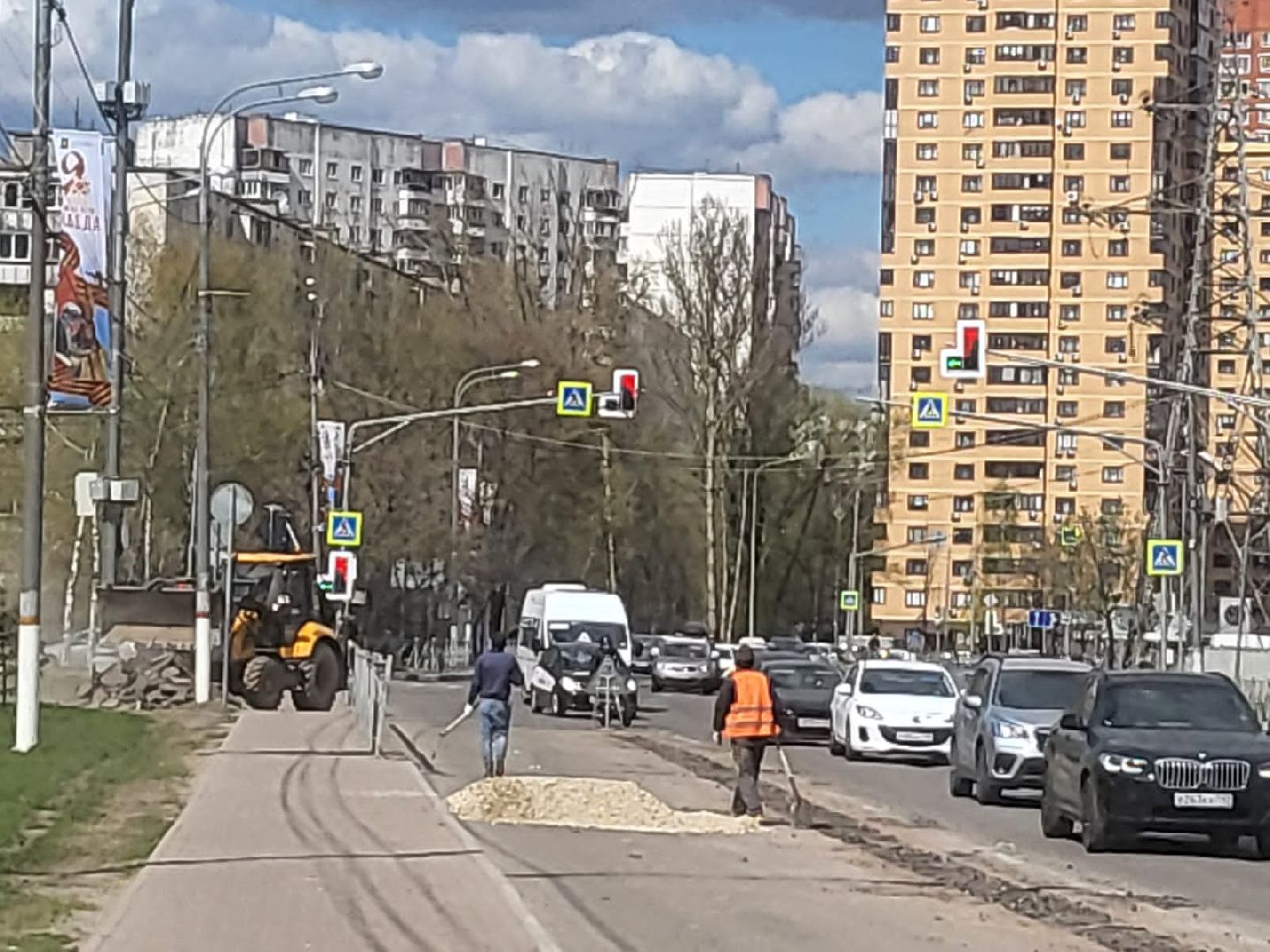 Химки, дорога, улица 9 мая, ремонт дорог, ямочный ремонт, благоустройство