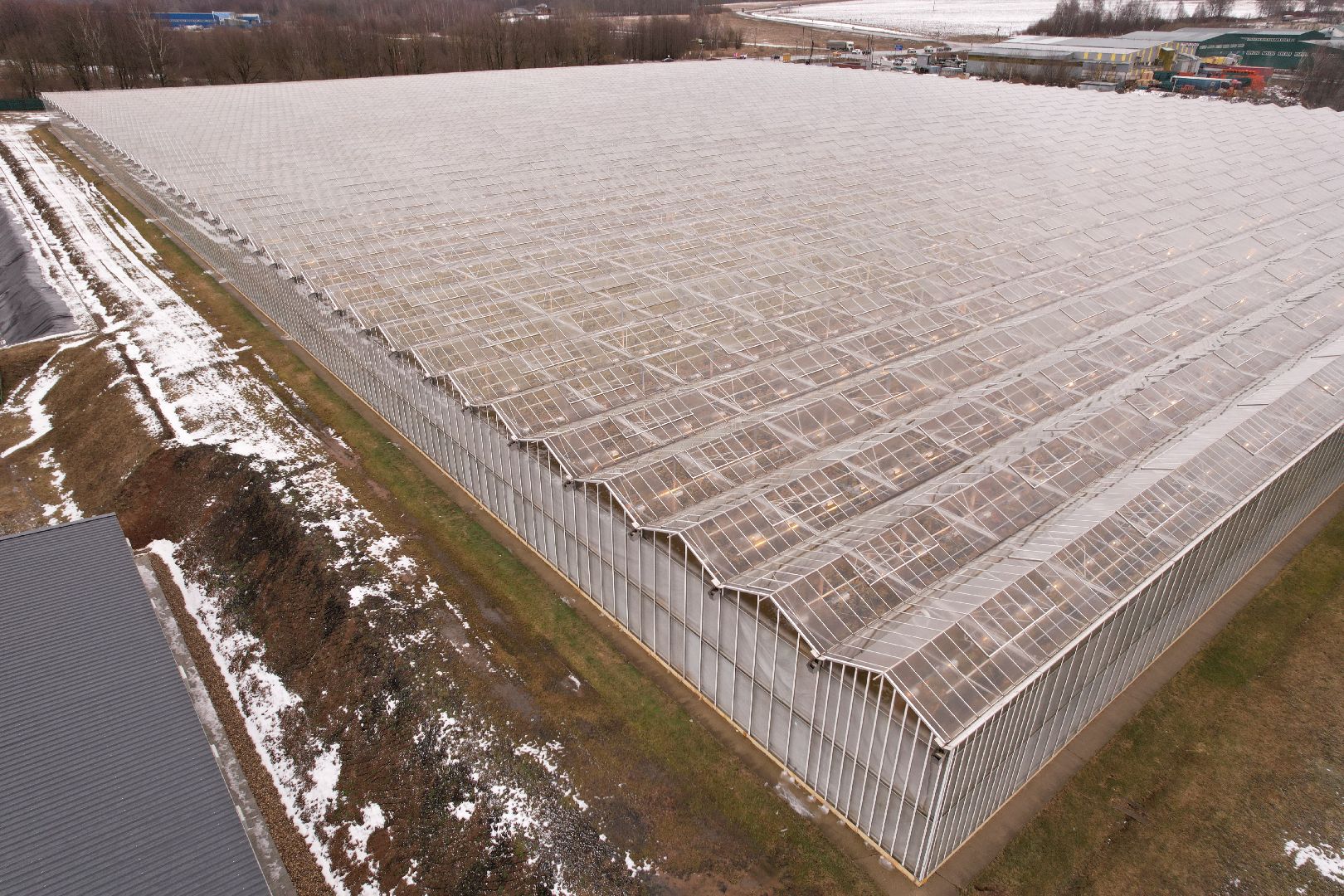 видео с коптера, дмитров, тепличный комплекс,