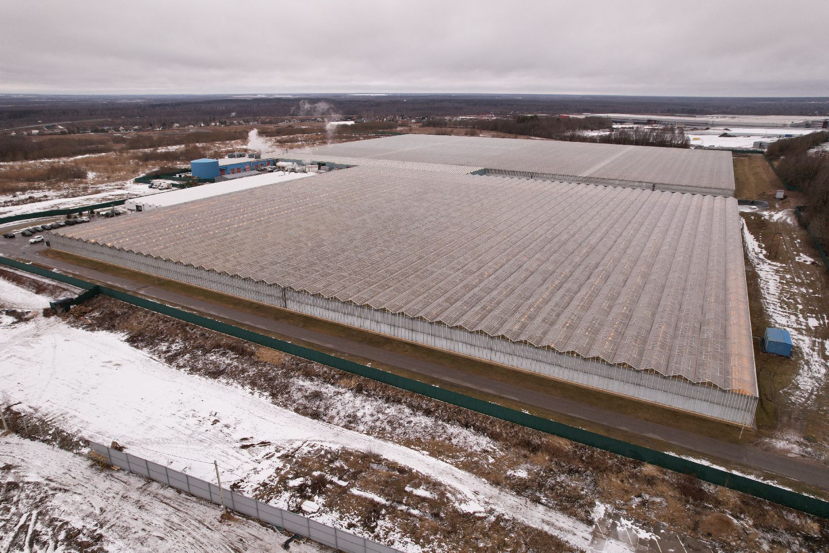 видео с коптера, дмитров, тепличный комплекс,