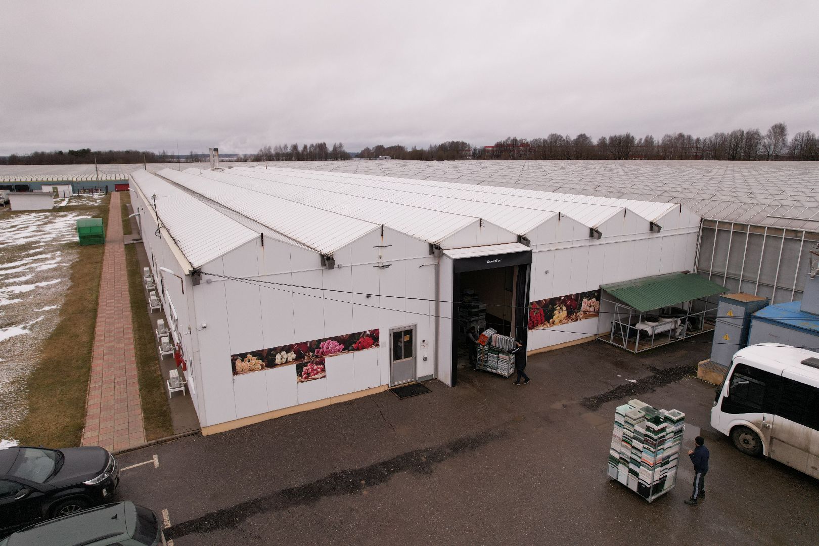 видео с коптера, дмитров, тепличный комплекс,