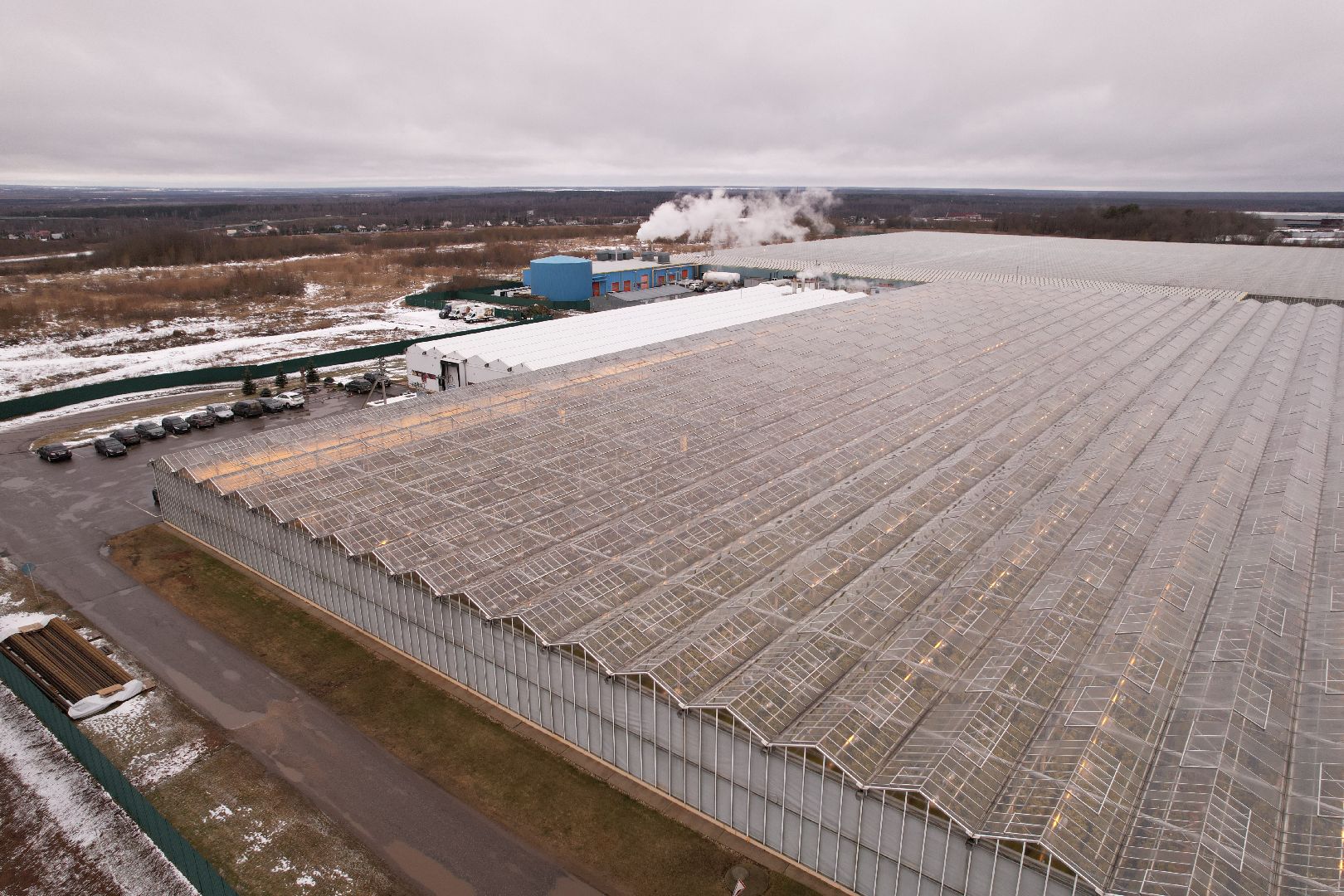 видео с коптера, дмитров, тепличный комплекс,