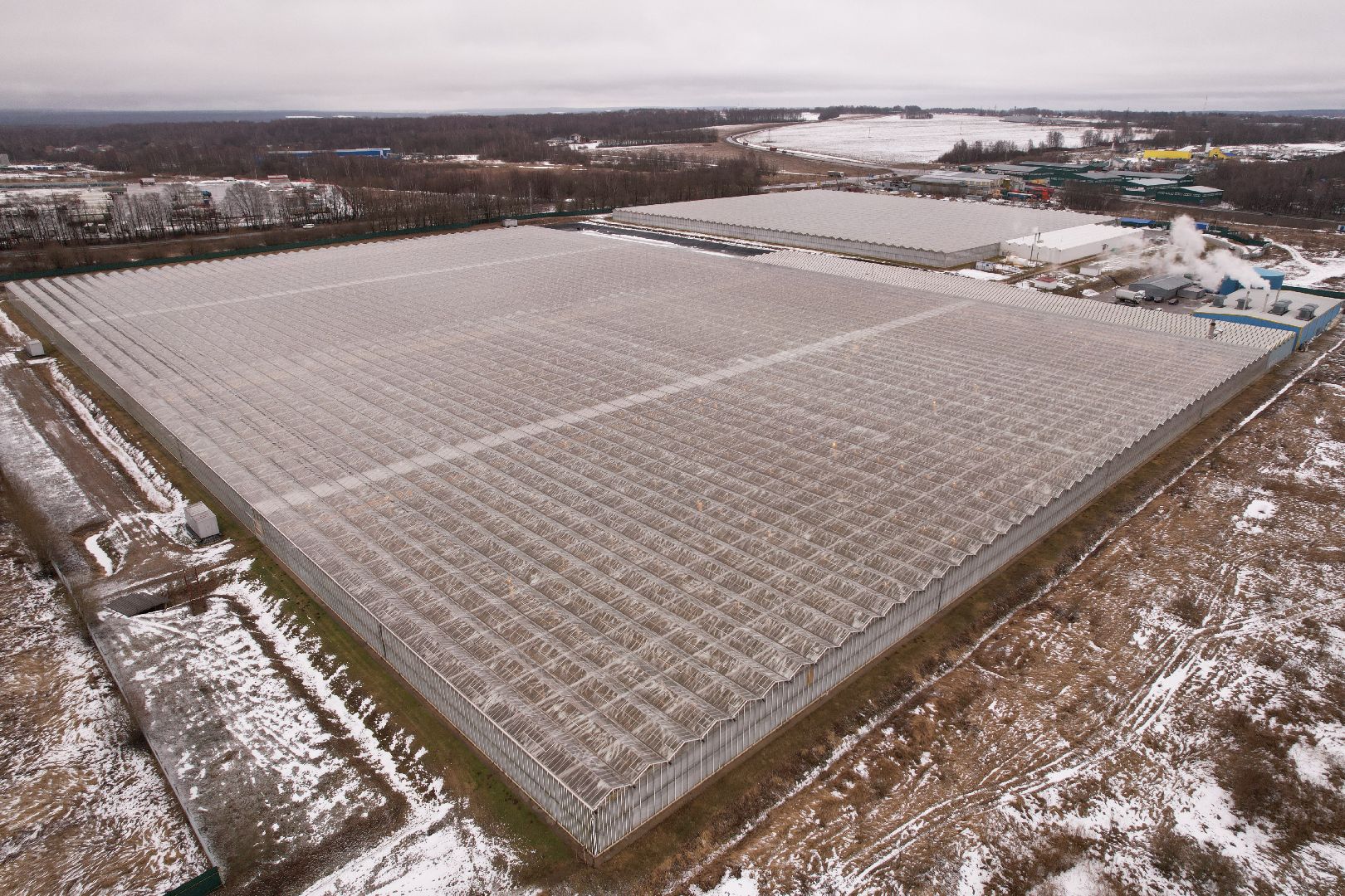 видео с коптера, дмитров, тепличный комплекс,