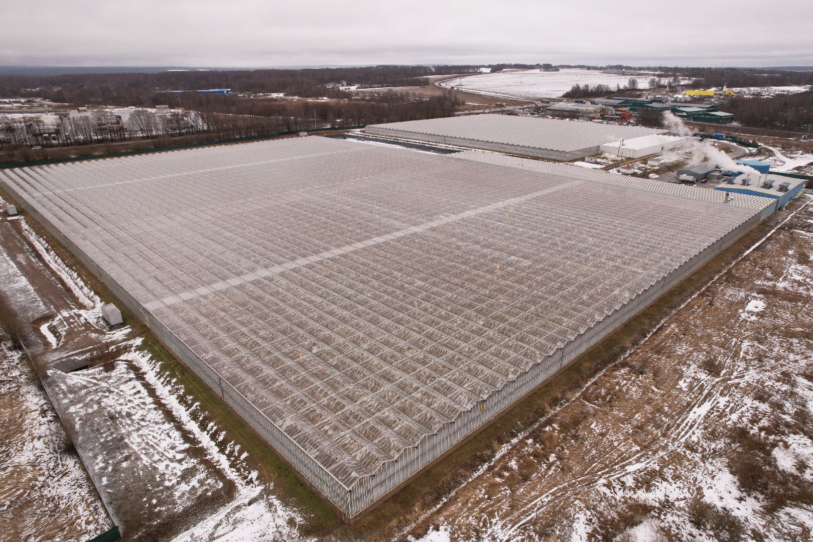 видео с коптера, дмитров, тепличный комплекс,