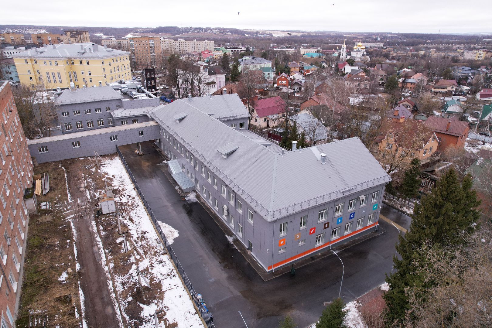 видео с коптера, дмитров, дмитровский техникум, бпла,