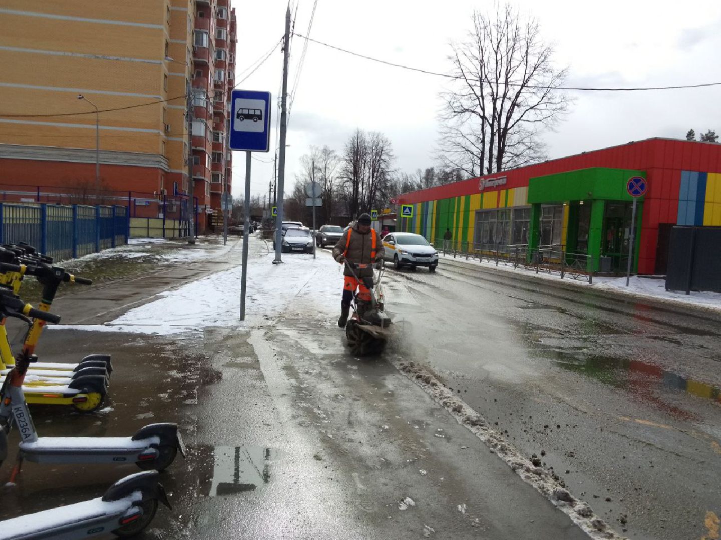 пушкино, снег, коммунальные служба,уборка снега,дороги, общественные пространства, тротуары,