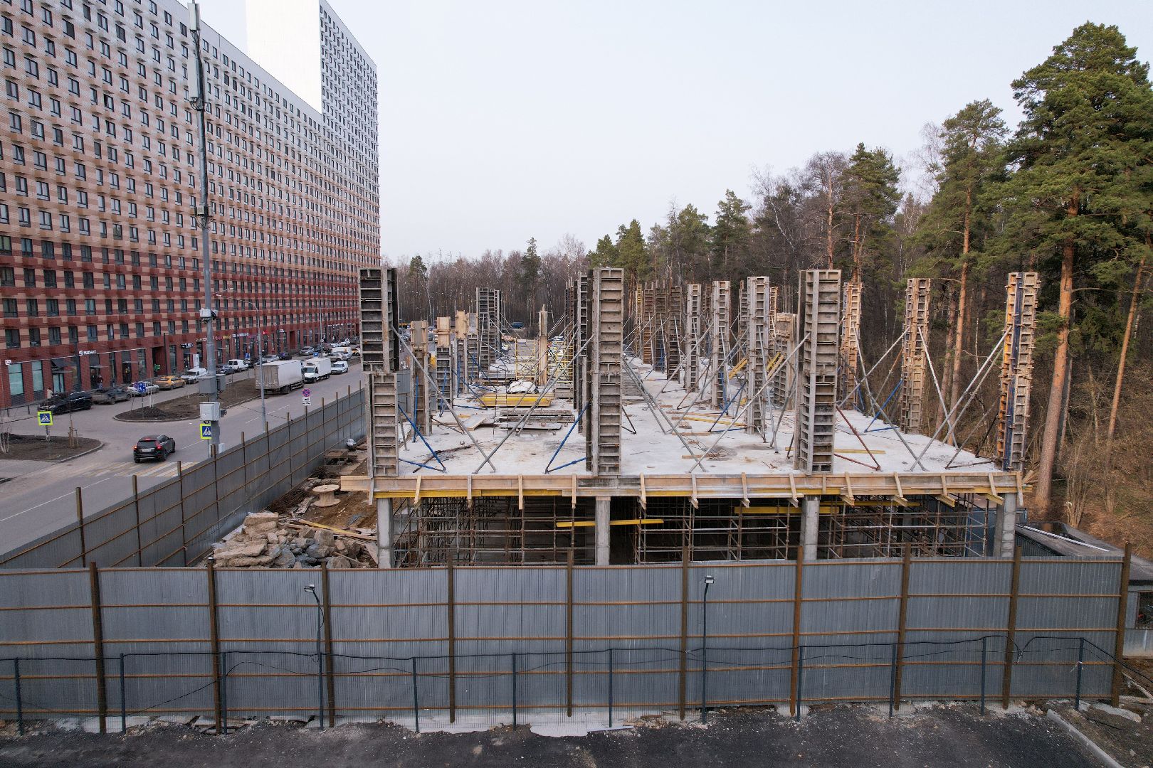 видео с коптера, боброво, ленинский городской округ, самовольная постройка,