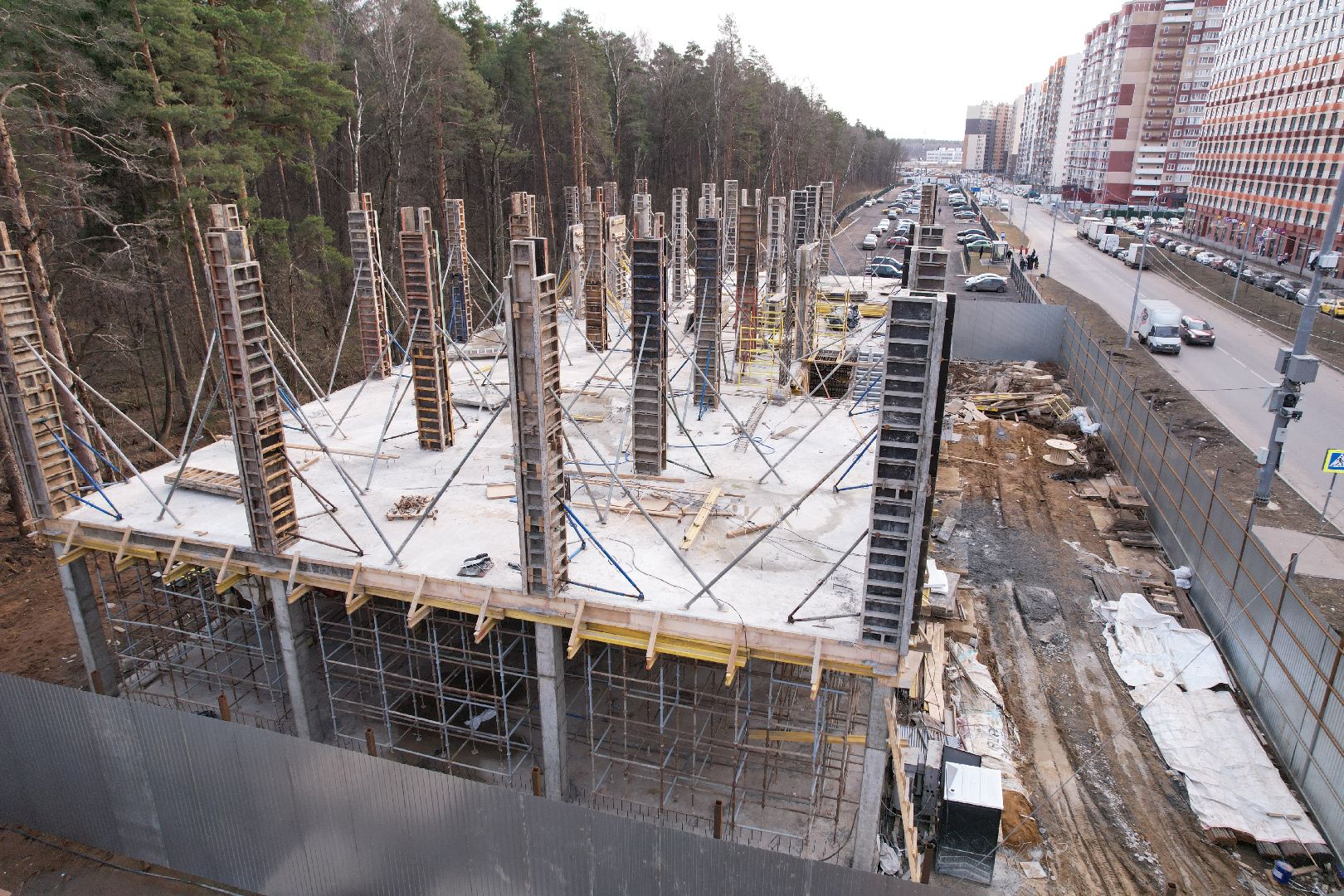 видео с коптера, боброво, ленинский городской округ, самовольная постройка,