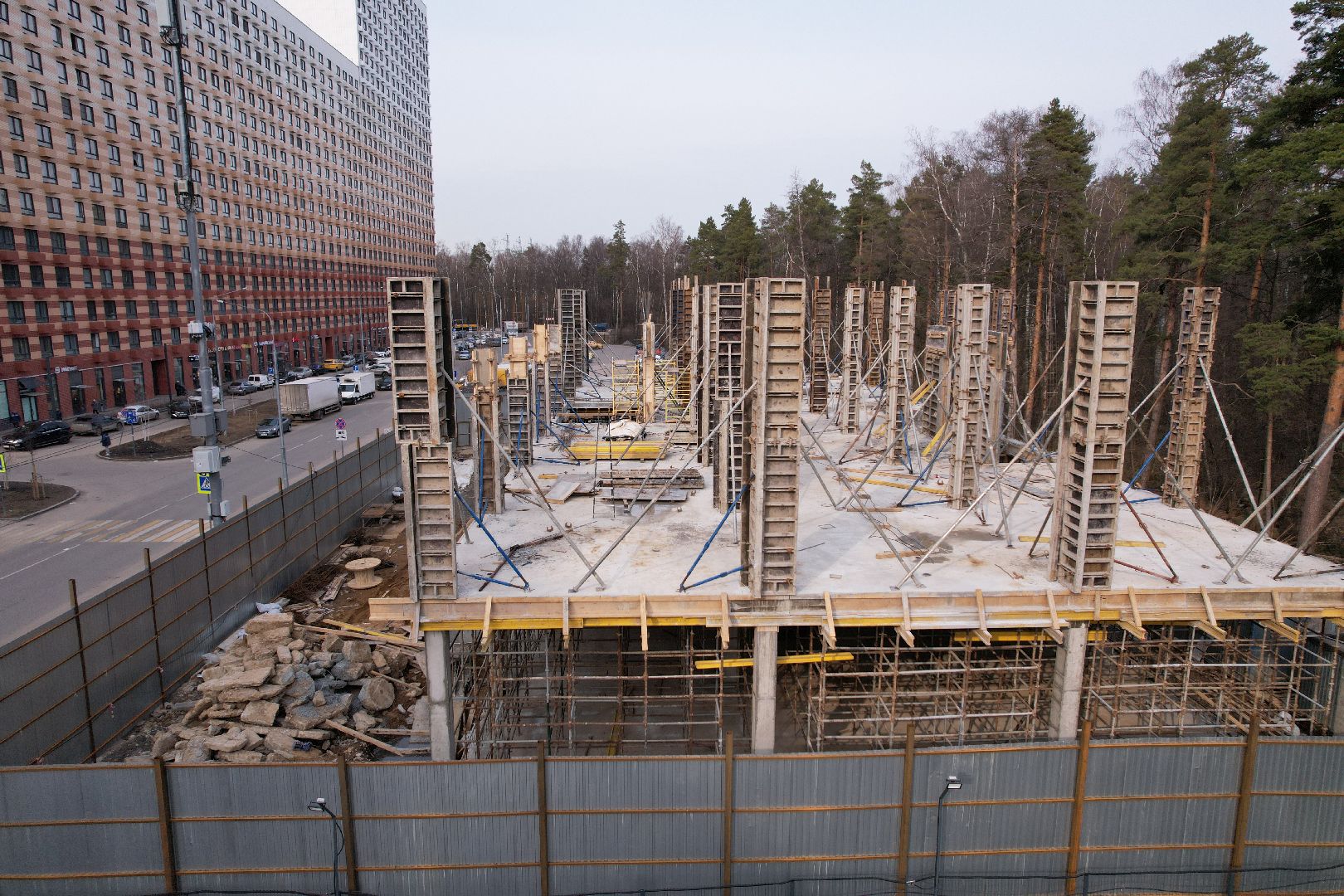 видео с коптера, боброво, ленинский городской округ, самовольная постройка,
