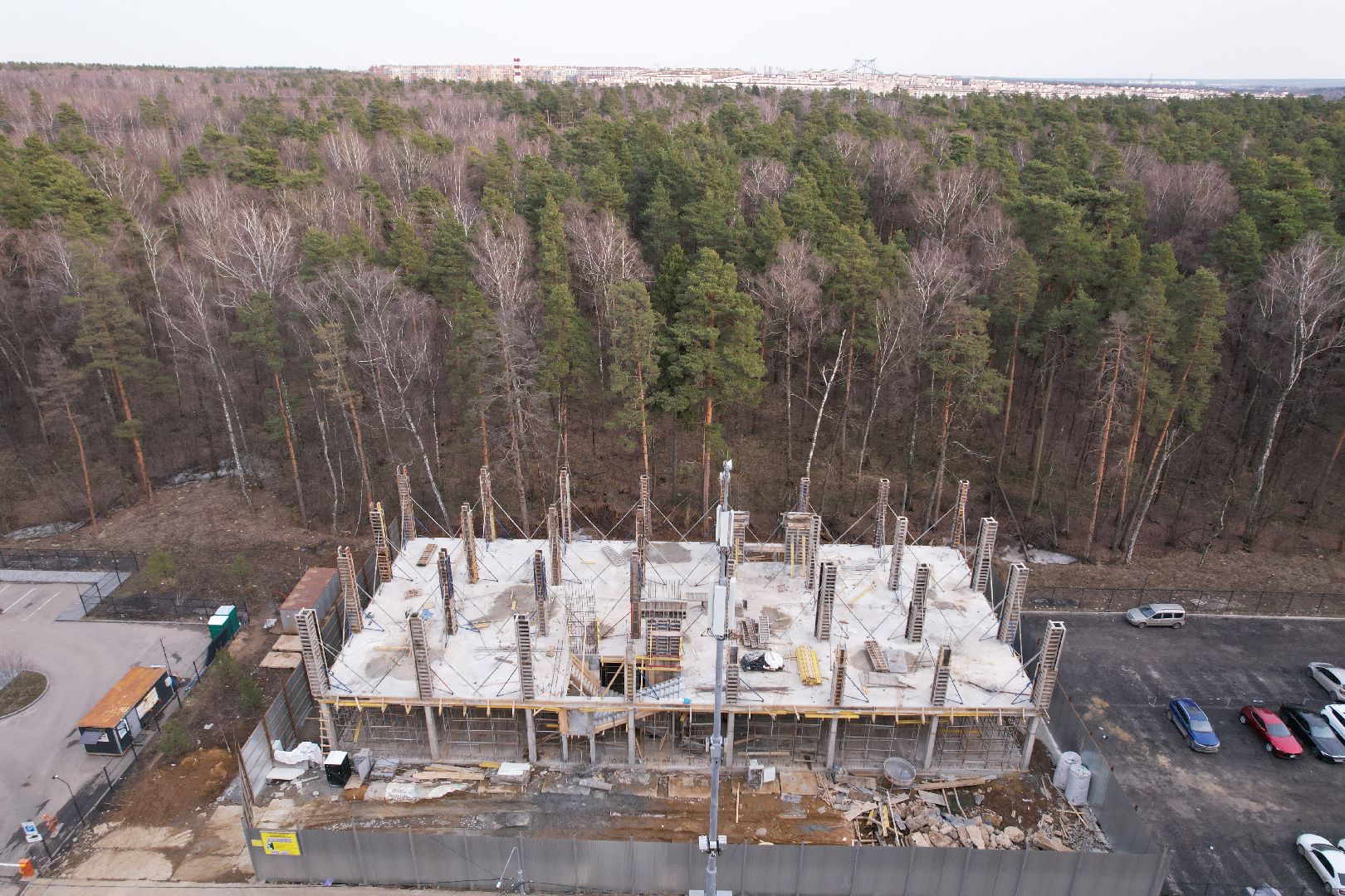 видео с коптера, боброво, ленинский городской округ, самовольная постройка,