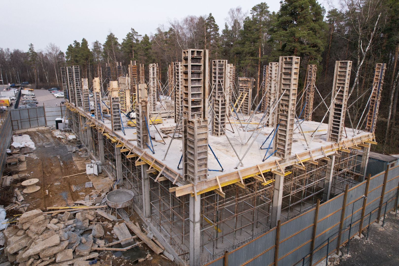 видео с коптера, боброво, ленинский городской округ, самовольная постройка,