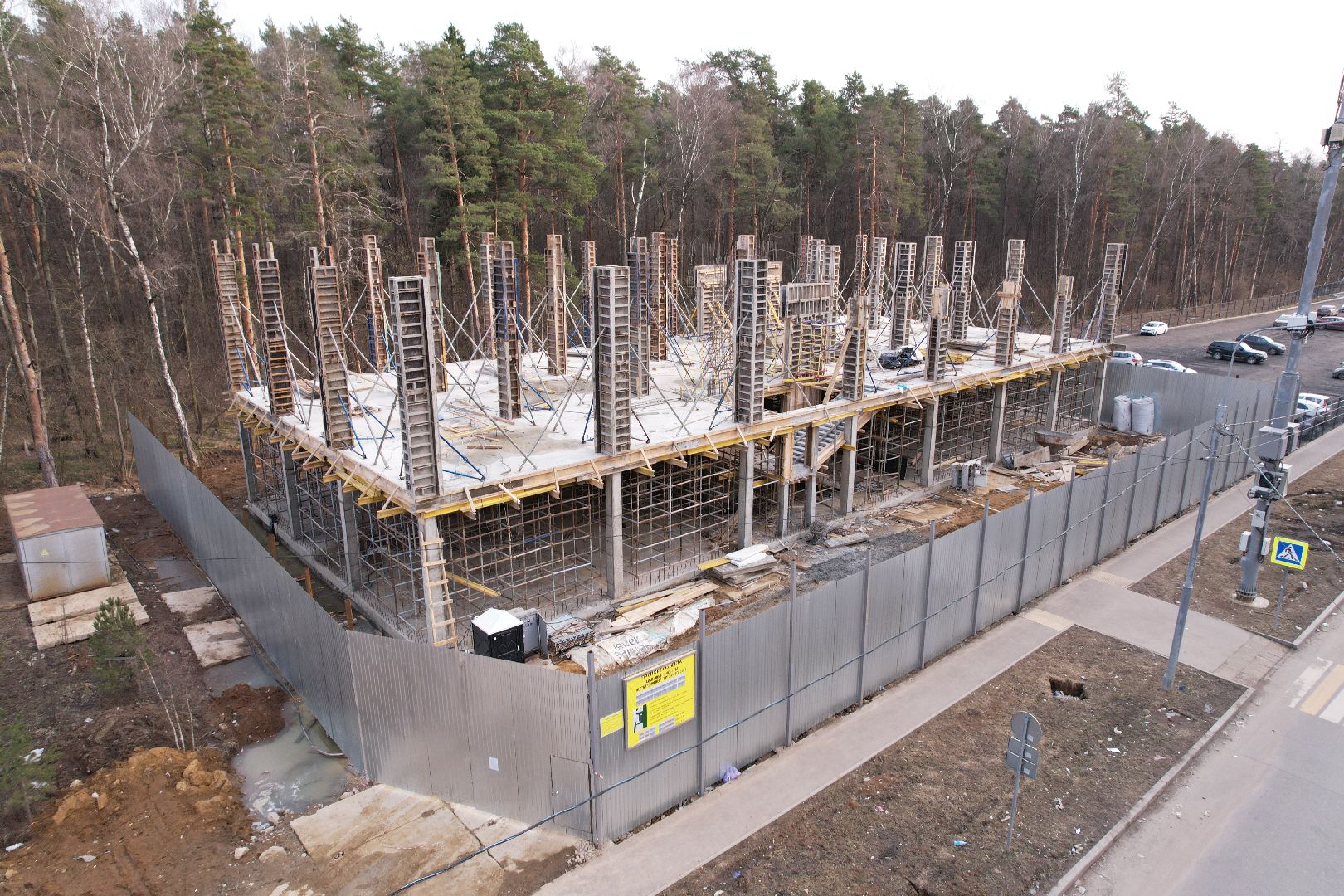 видео с коптера, боброво, ленинский городской округ, самовольная постройка,
