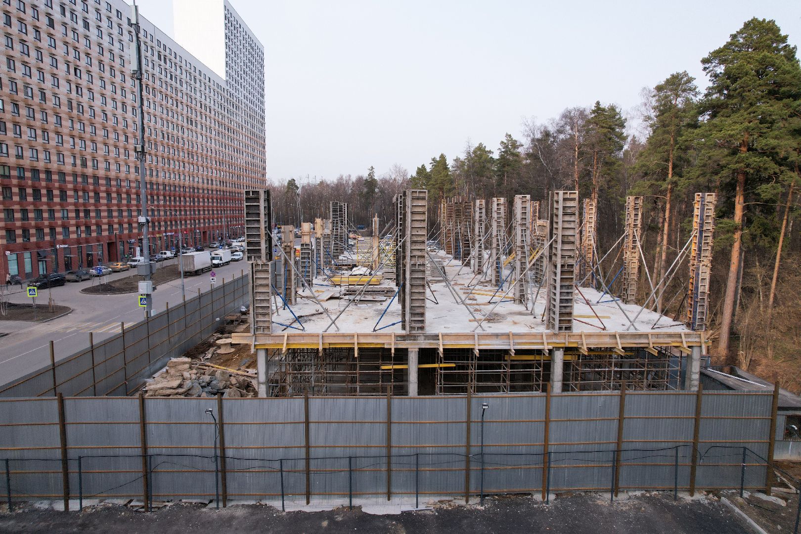 видео с коптера, боброво, ленинский городской округ, самовольная постройка,