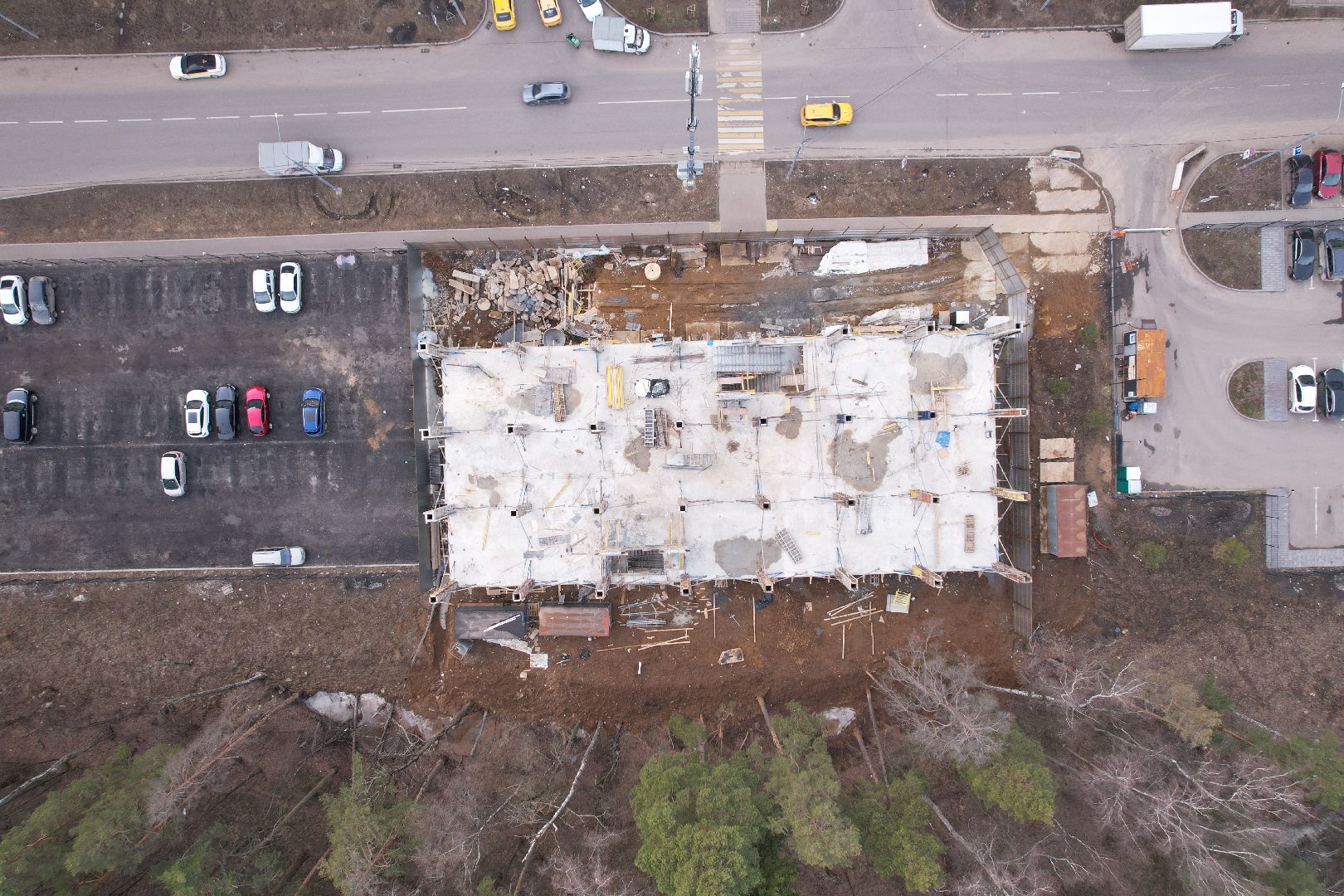 видео с коптера, боброво, ленинский городской округ, самовольная постройка,