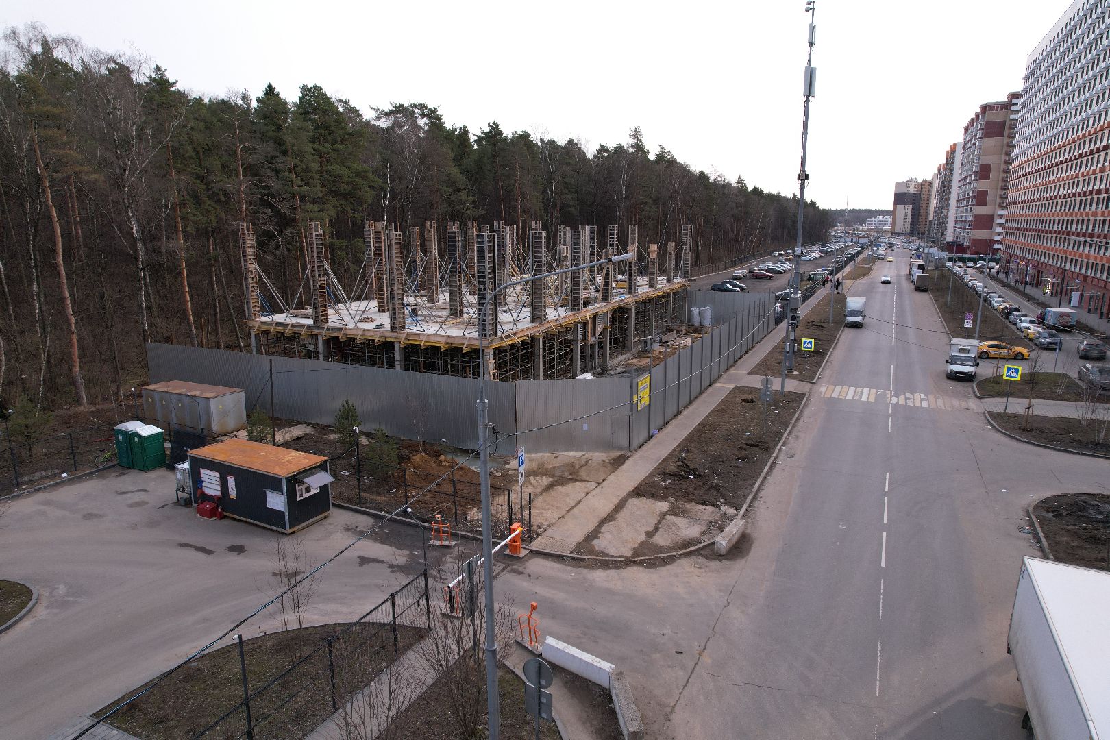 видео с коптера, боброво, ленинский городской округ, самовольная постройка,