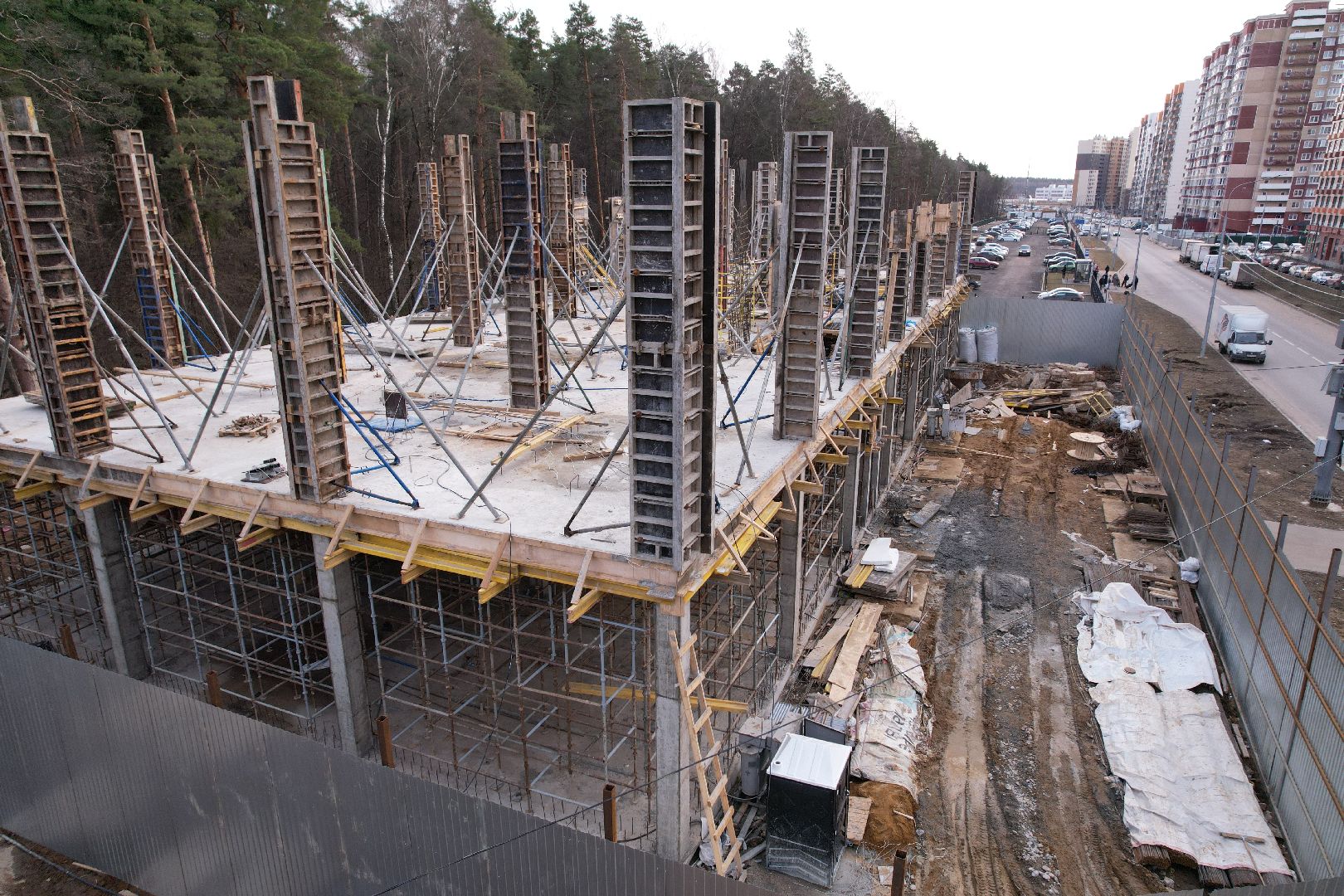 видео с коптера, боброво, ленинский городской округ, самовольная постройка,