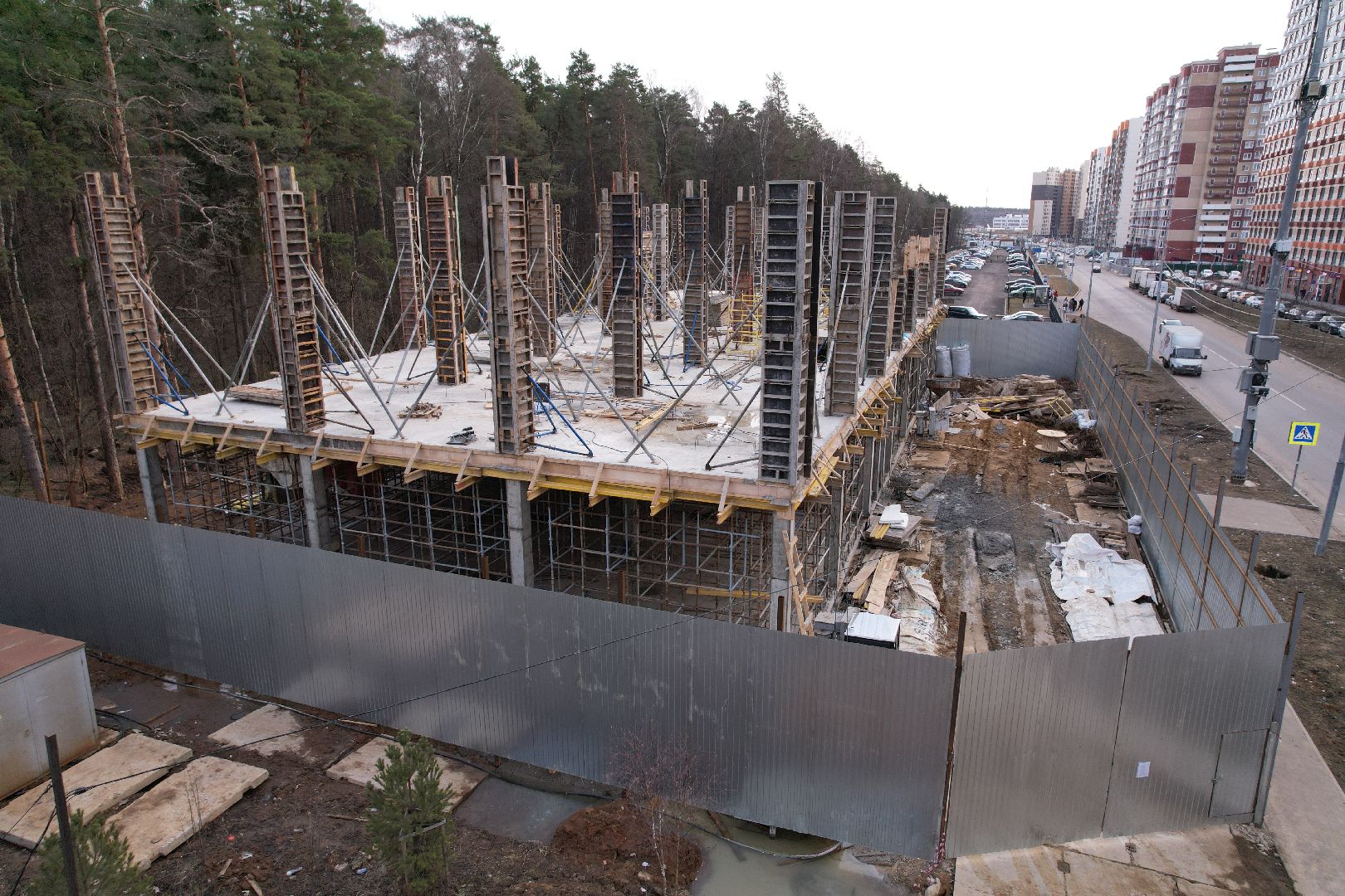 видео с коптера, боброво, ленинский городской округ, самовольная постройка,