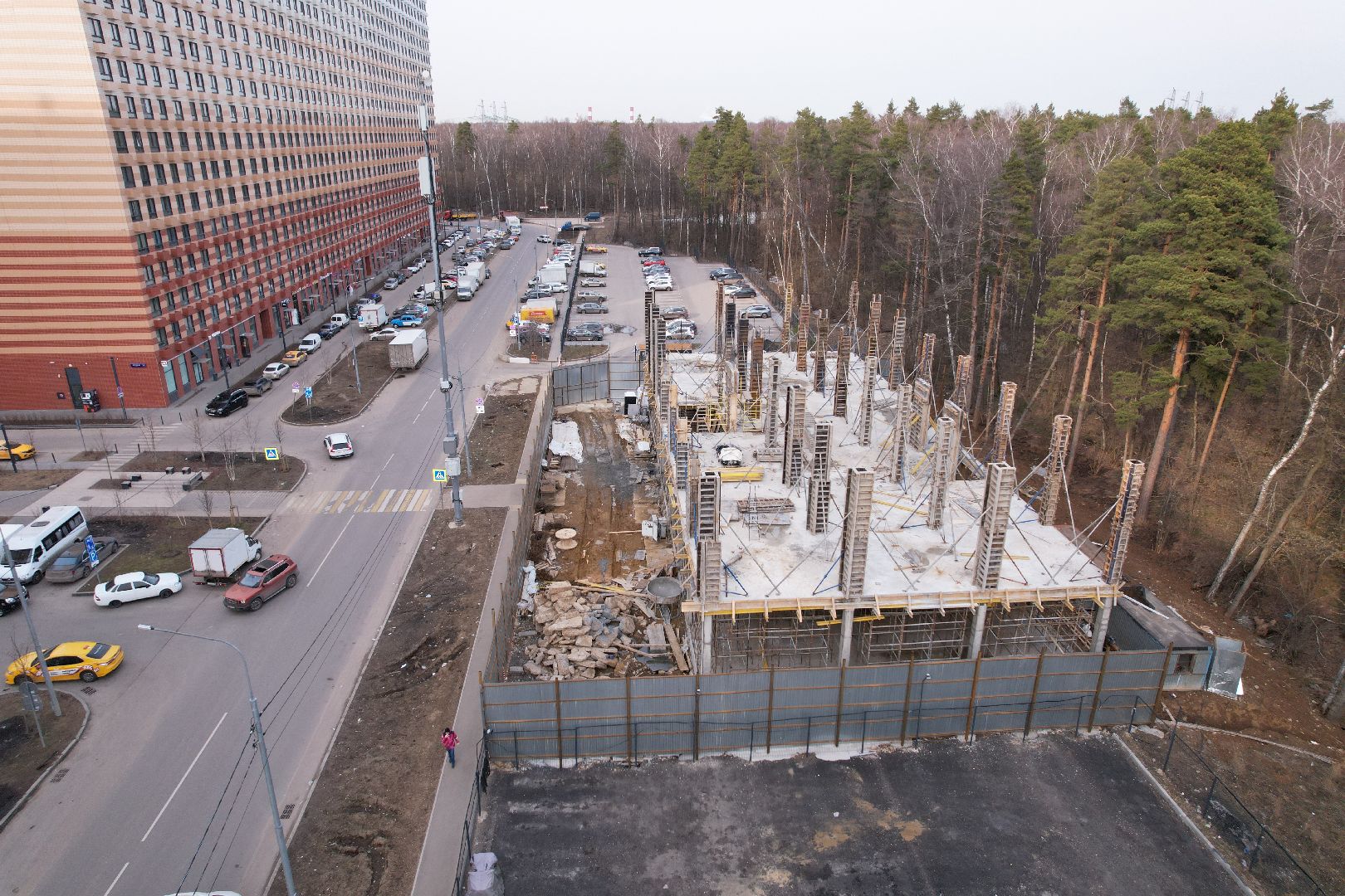 видео с коптера, боброво, ленинский городской округ, самовольная постройка,