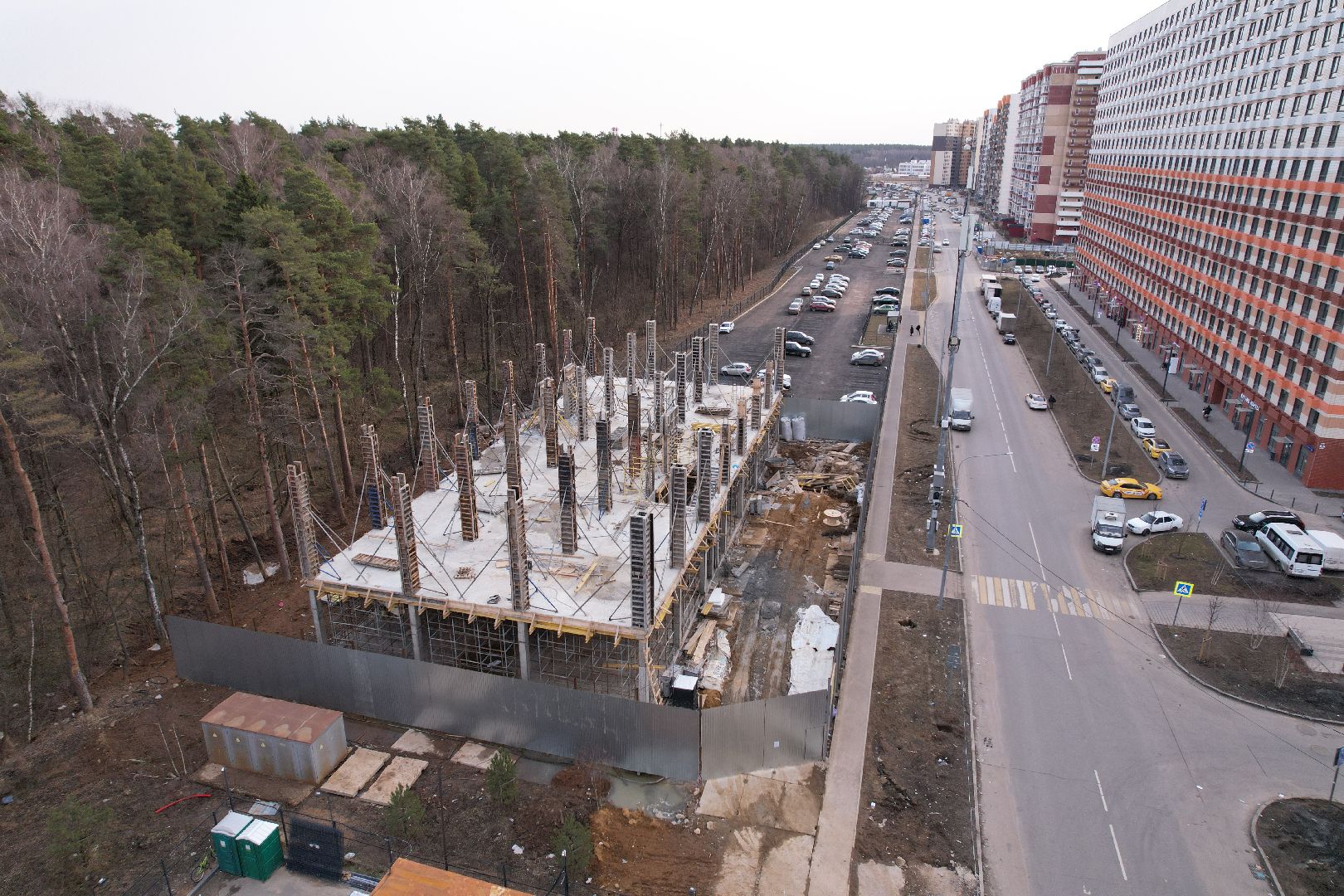 видео с коптера, боброво, ленинский городской округ, самовольная постройка,