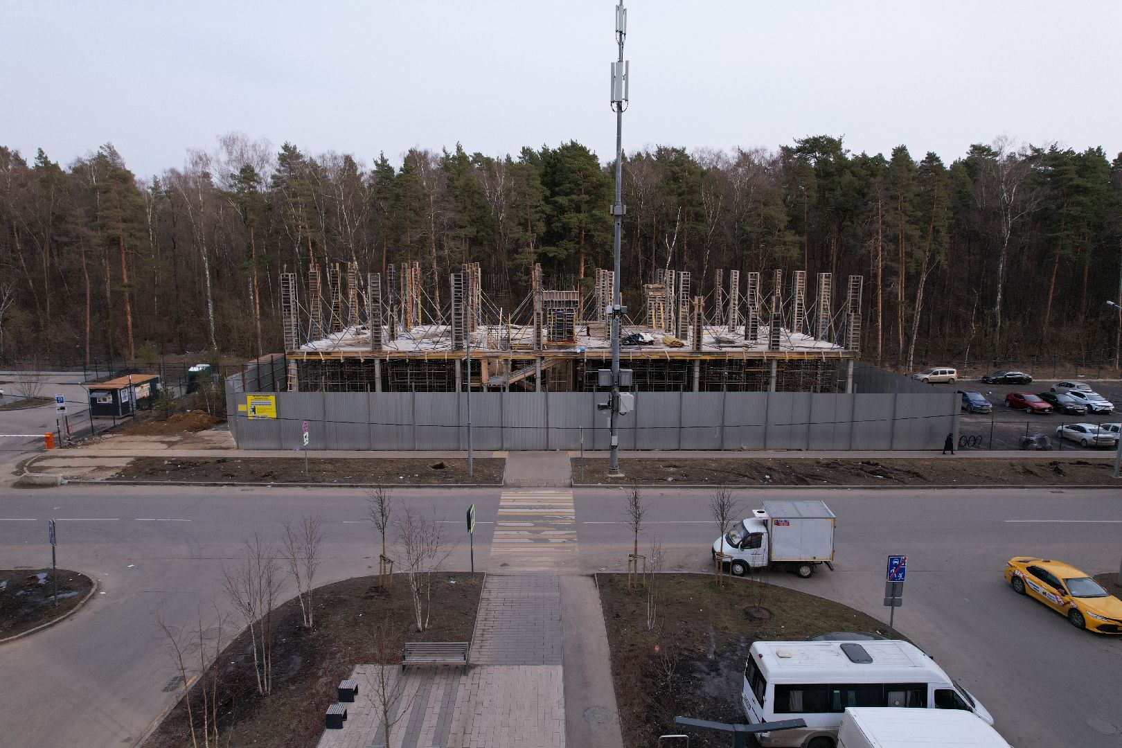 видео с коптера, боброво, ленинский городской округ, самовольная постройка,