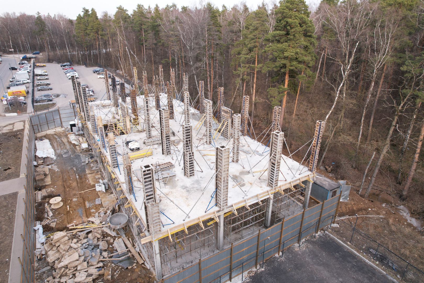 видео с коптера, боброво, ленинский городской округ, самовольная постройка,
