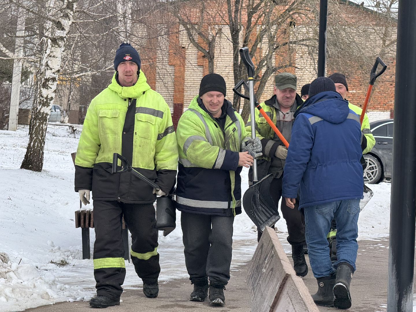 Шаховская, очистка снега, снегопад,