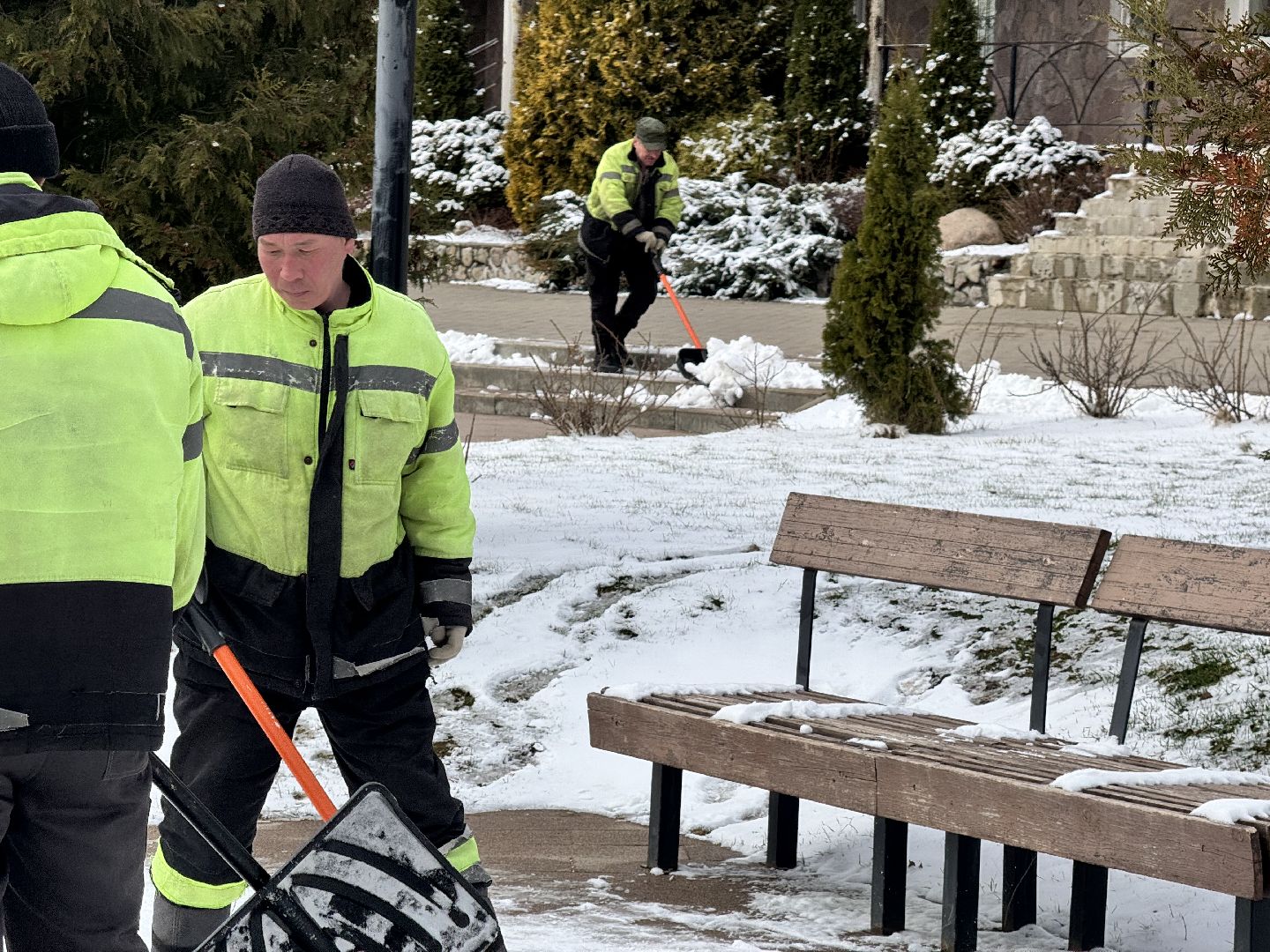 Шаховская, очистка снега, снегопад,