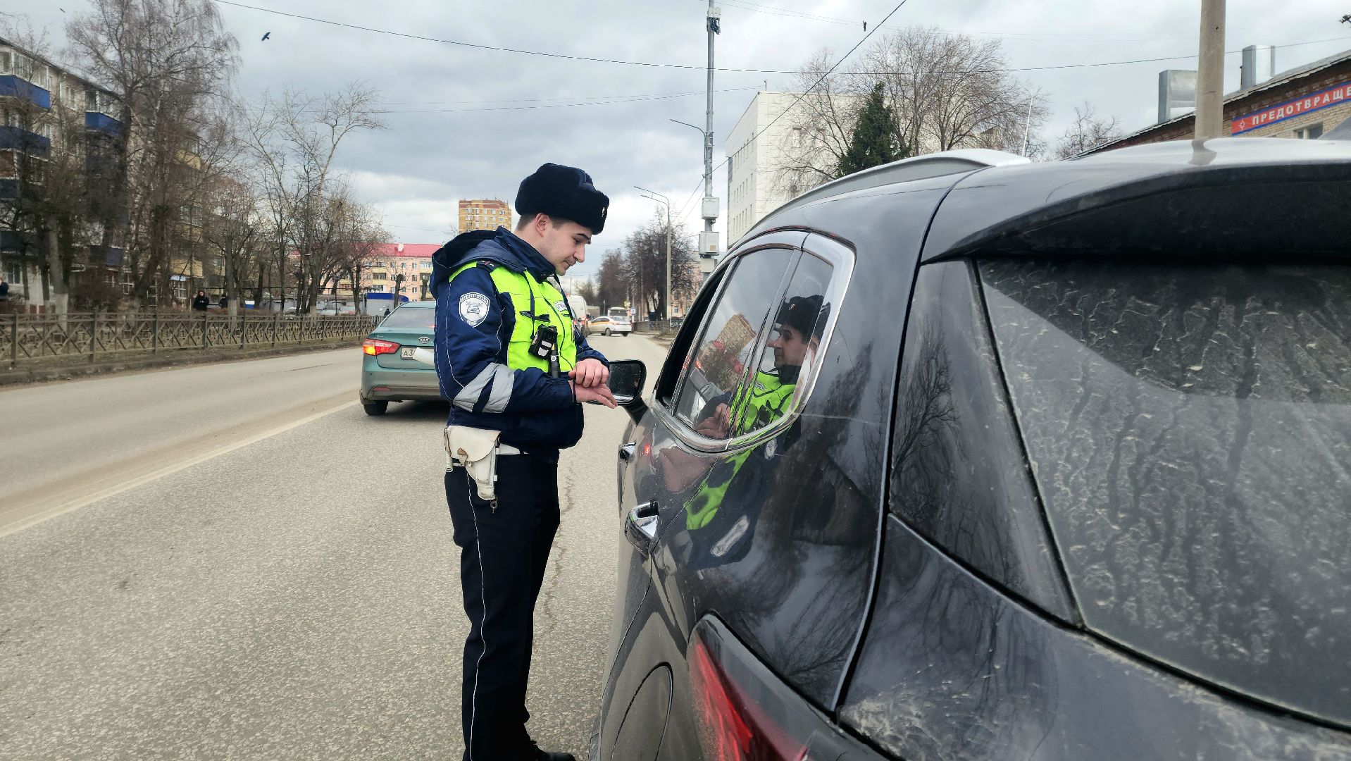 Подольск, ГИБДД, Пешеходный переход, профилактическая акция, инспектор гибдд,