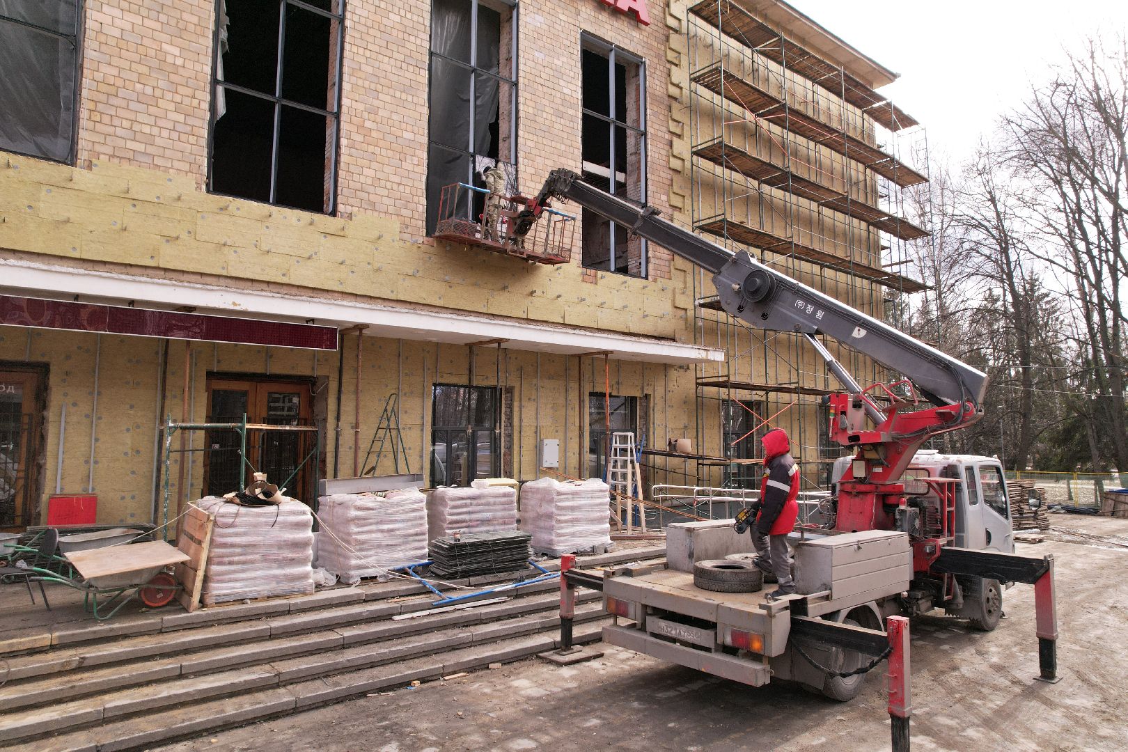 видео с коптера, химки, дворец культуры родина,