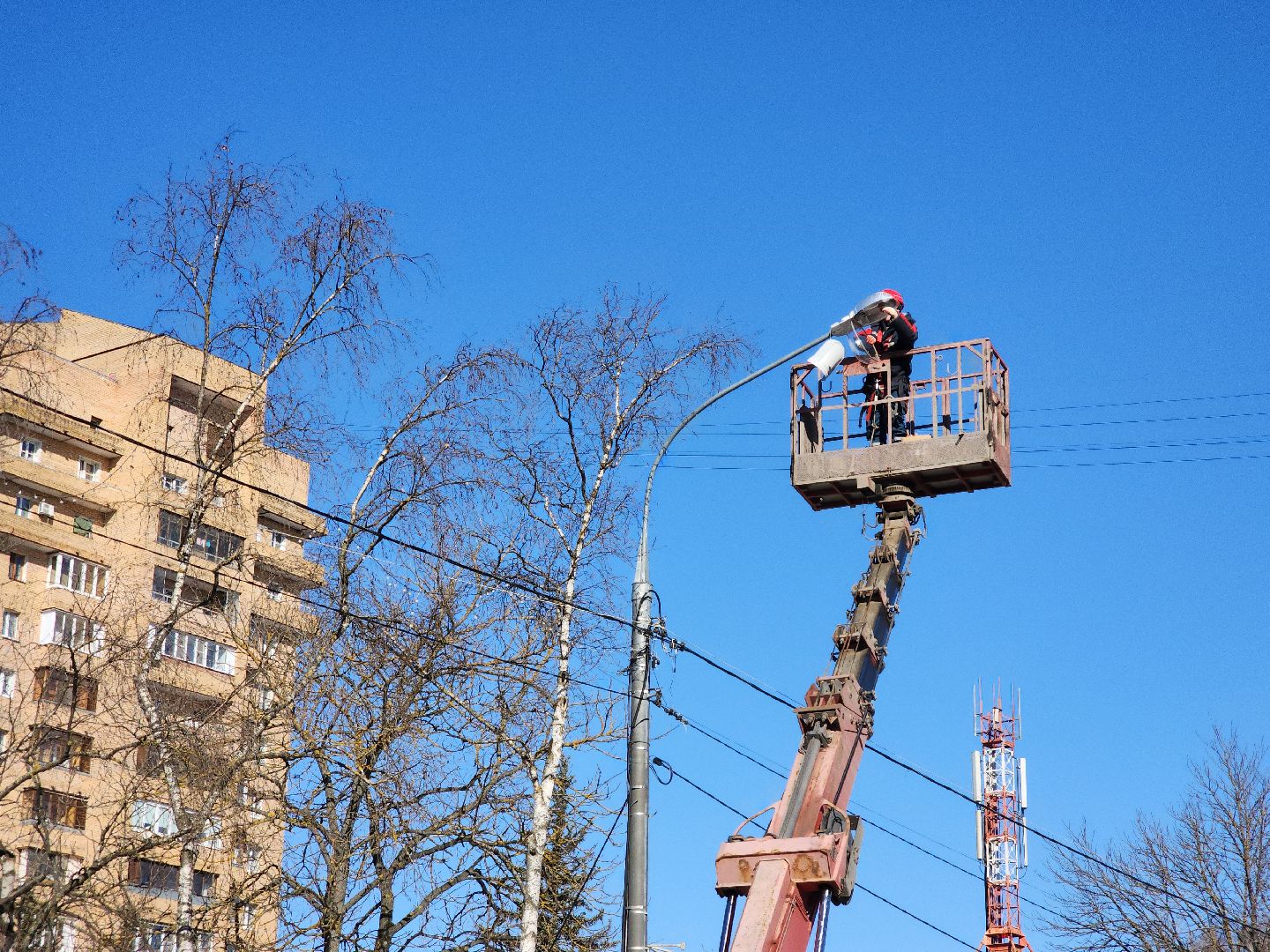 Подольск, Климовск, Освещение, уличное освещение,