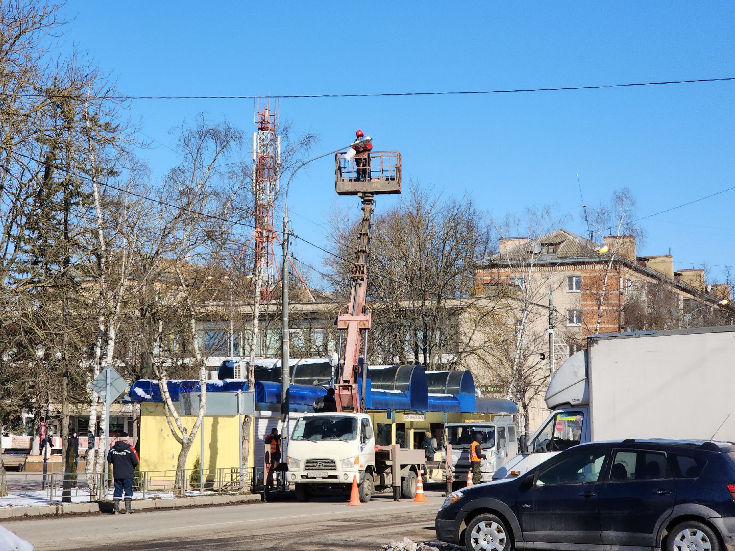 Подольск, Климовск, Освещение, уличное освещение,