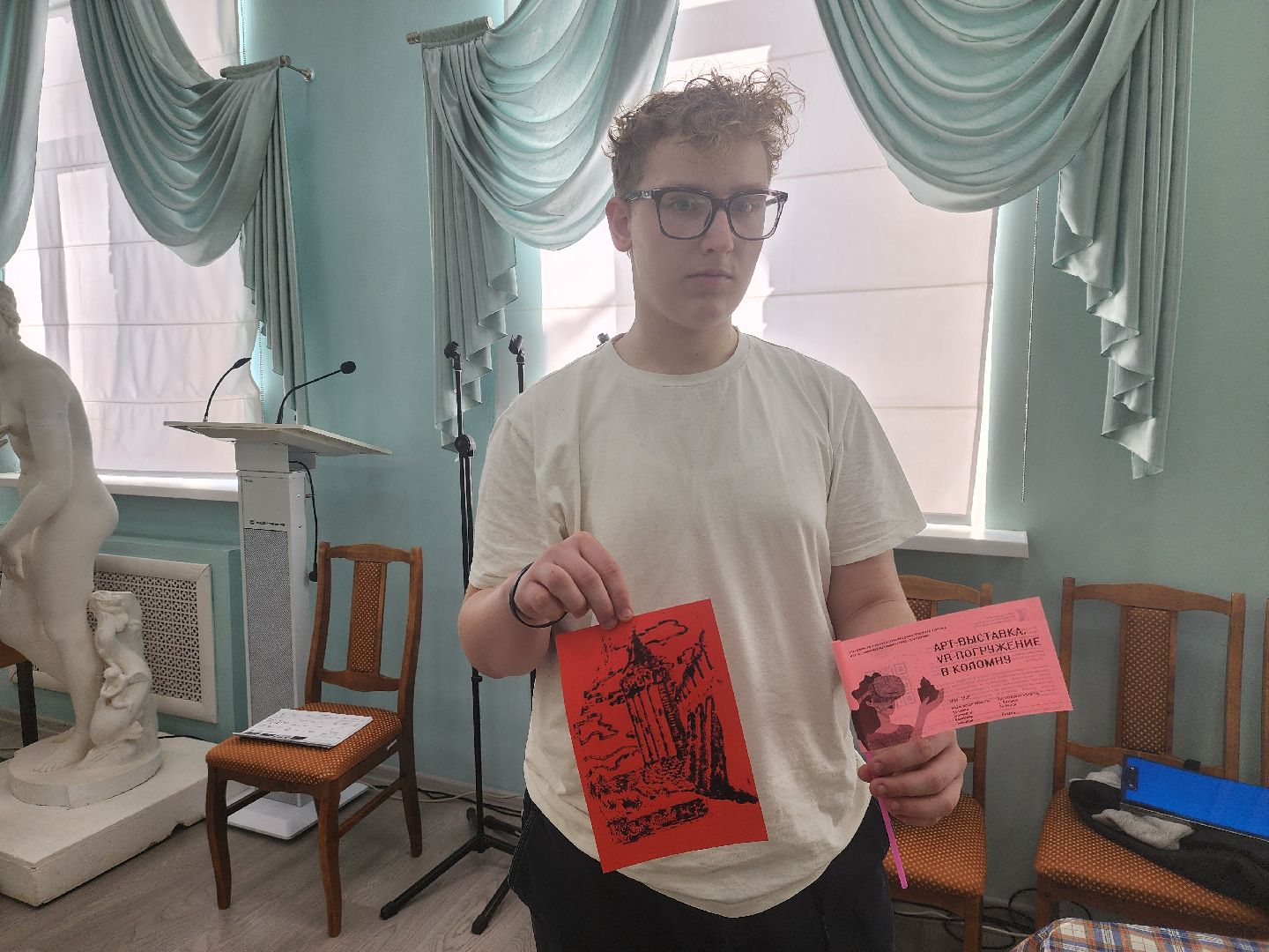 Зарайск, Погружение в Коломну, Выставка в ДШИ имени Голубкиной, vr-погружение в коломну,