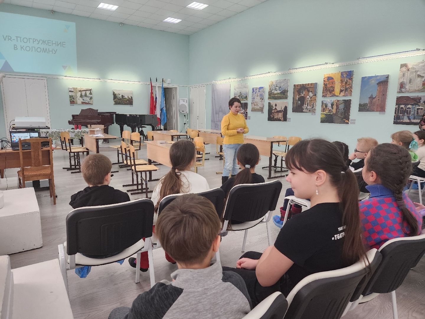Зарайск, Погружение в Коломну, Выставка в ДШИ имени Голубкиной, vr-погружение в коломну,