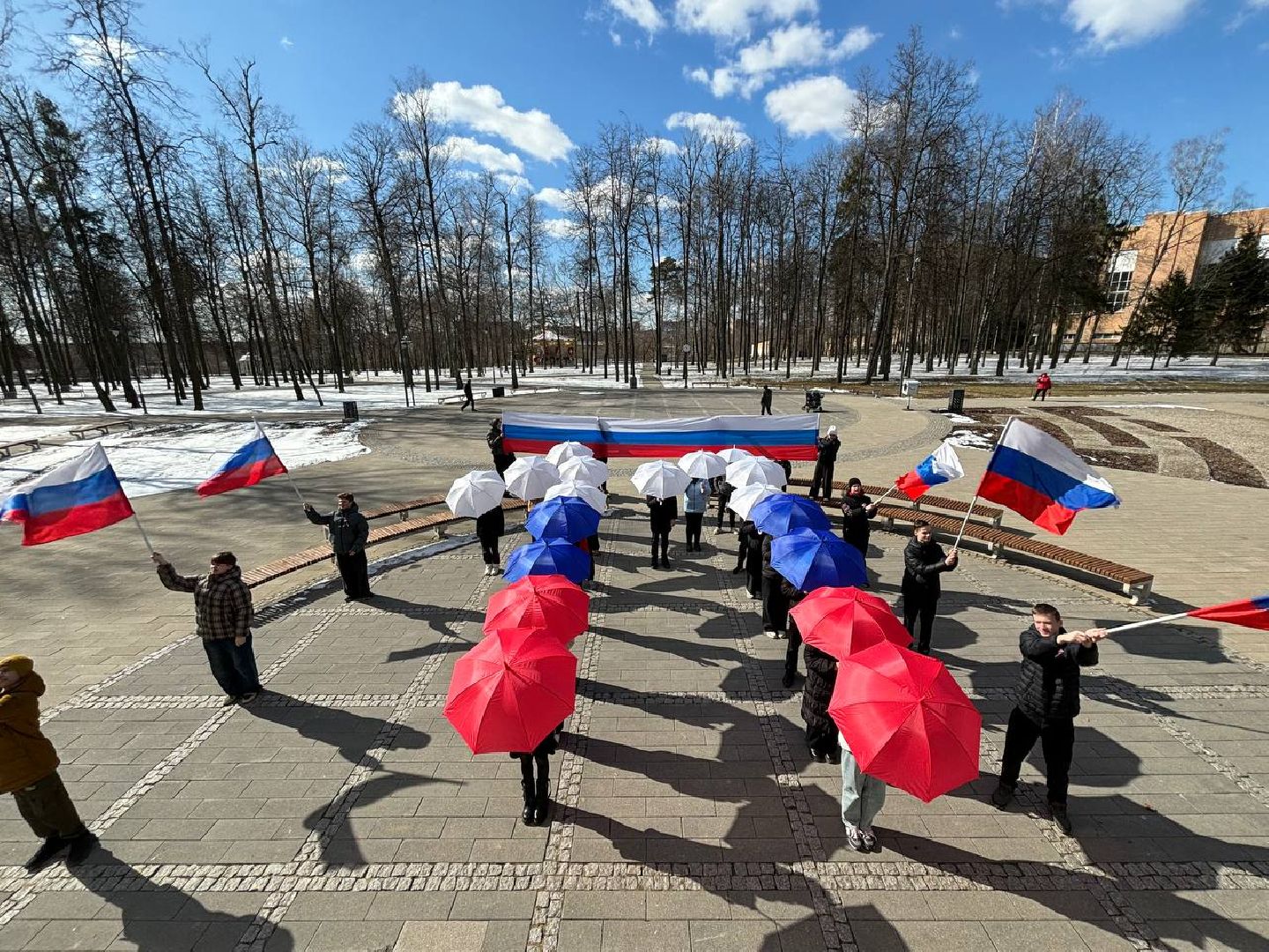 воскресенск, флешмоб, воссоединение крыма с россией,