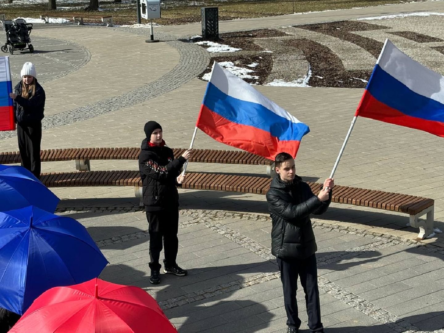 воскресенск, флешмоб, воссоединение крыма с россией,