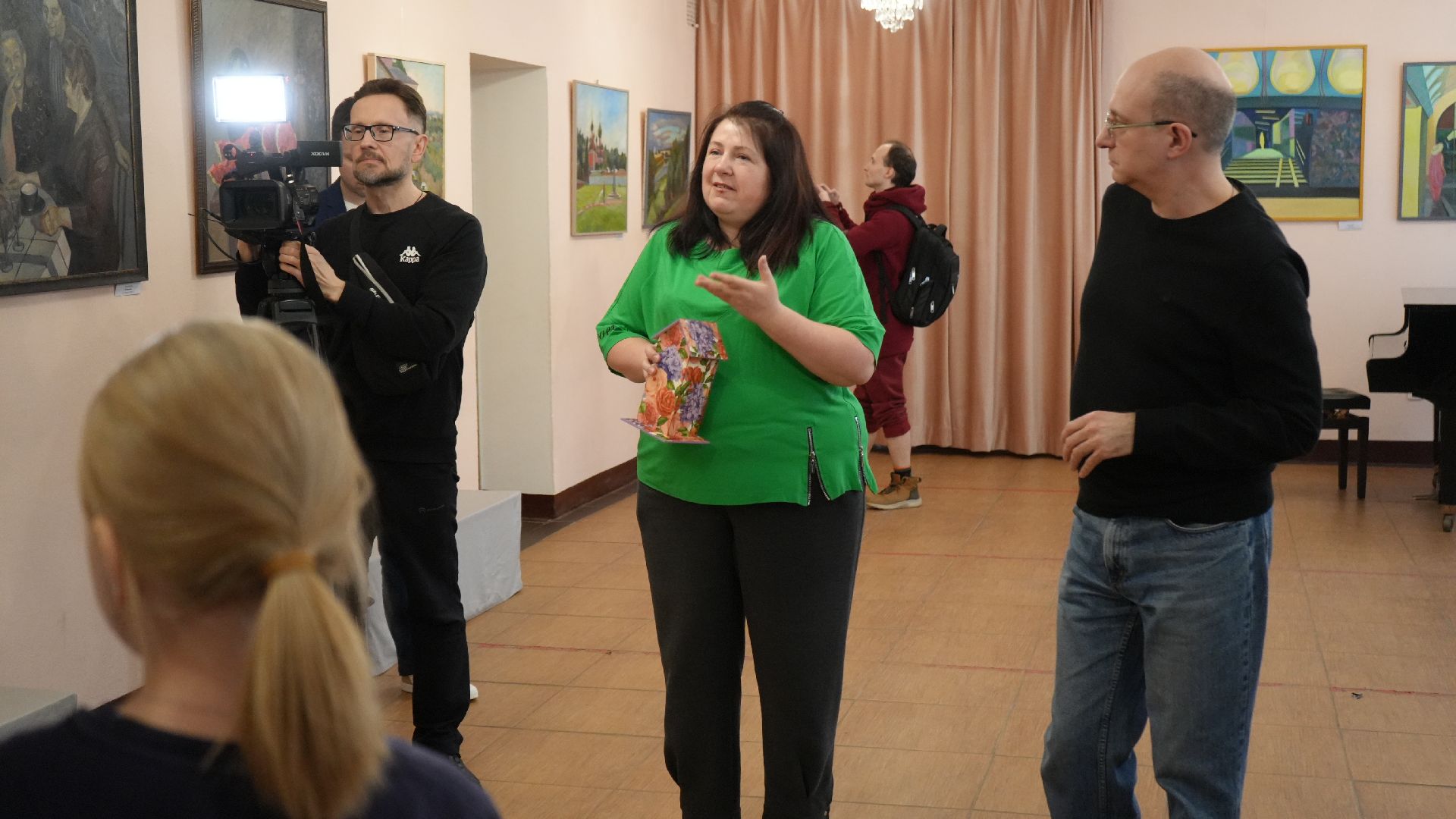 выставка, картины,