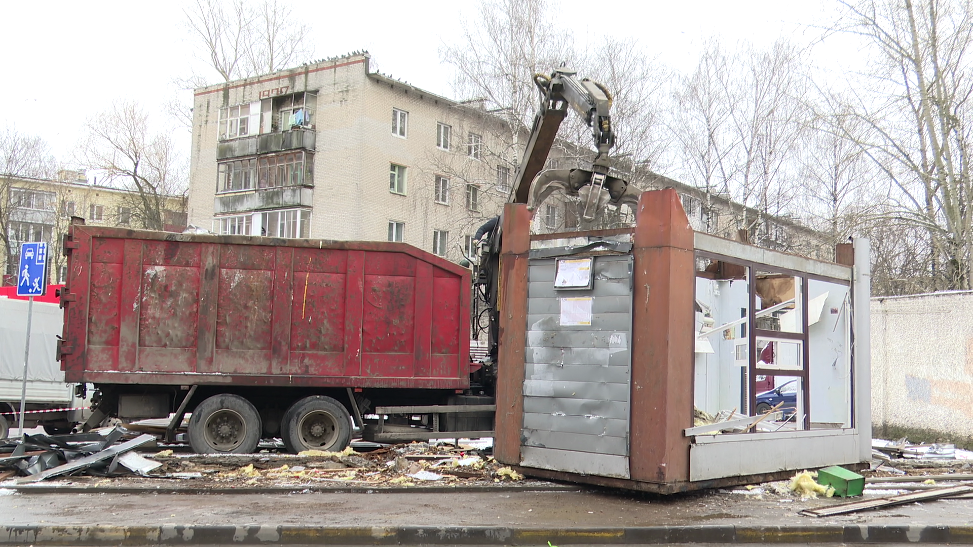 реутов, снос незаконный строений, торговые объекты, снос киоска,