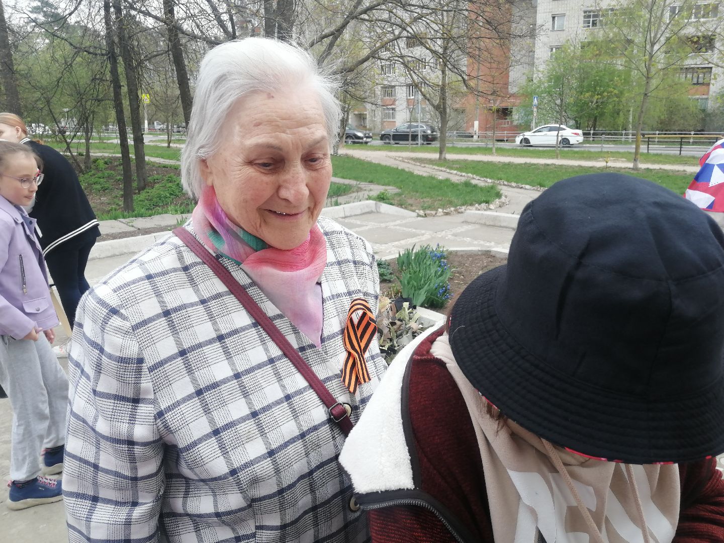 георгиевская ленточка, акция, День победы, Протвино, волонтеры