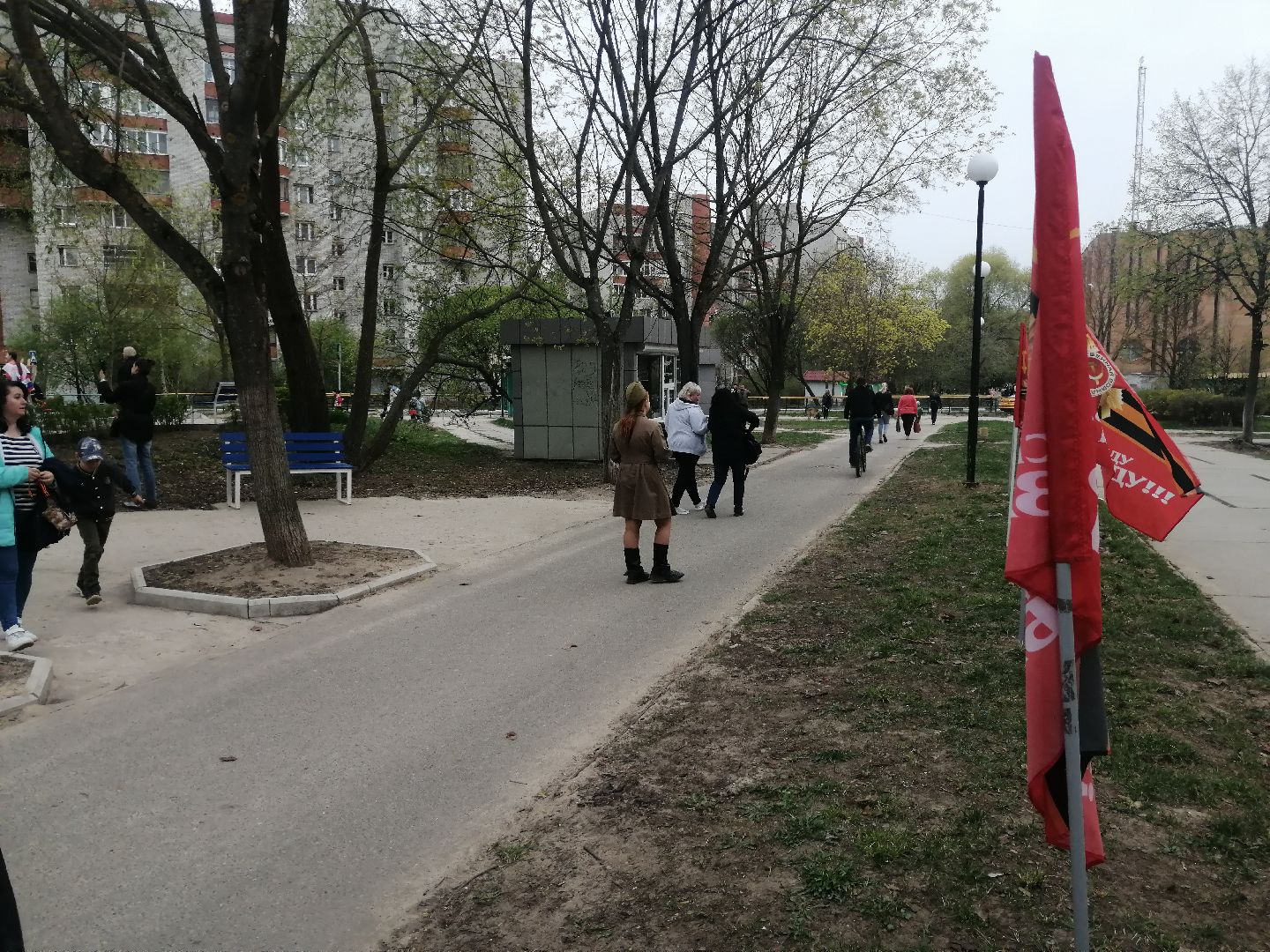 георгиевская ленточка, акция, День победы, Протвино, волонтеры