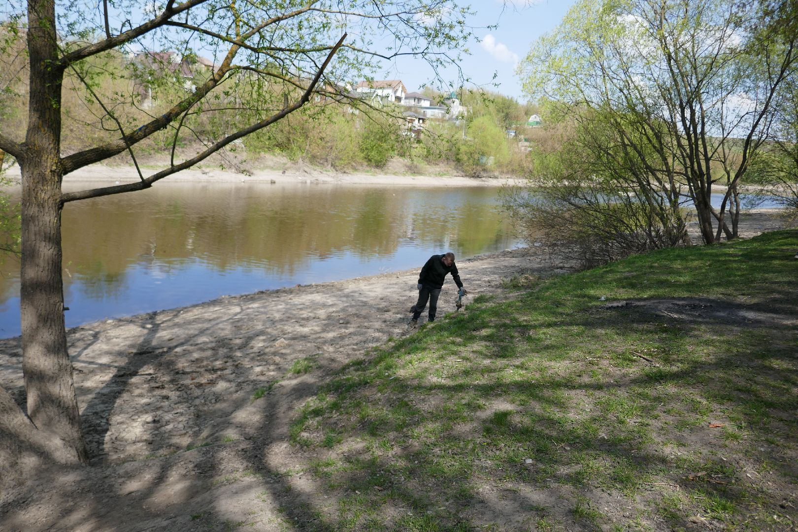 Подольск, Пахра, студенты, уборка, благоустройство, субботник