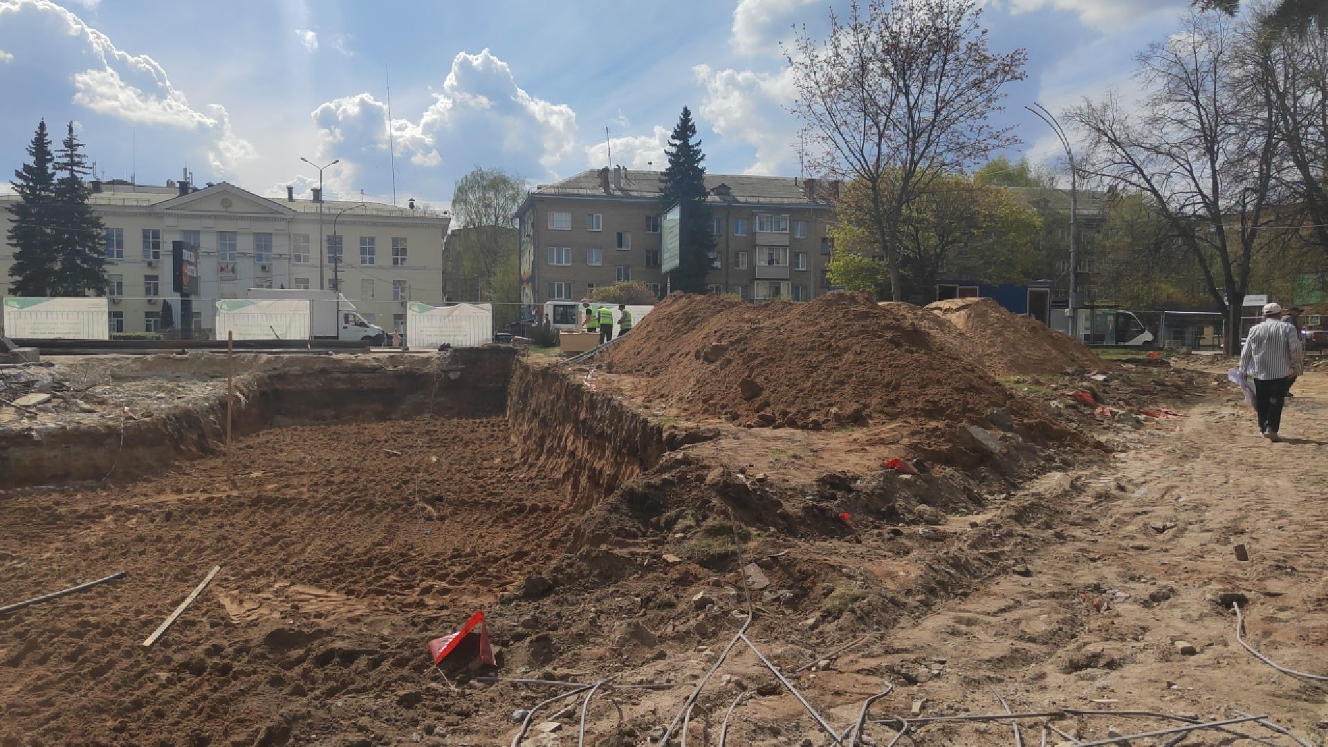 Пушкино, реконструкция, весна в Подмосковье